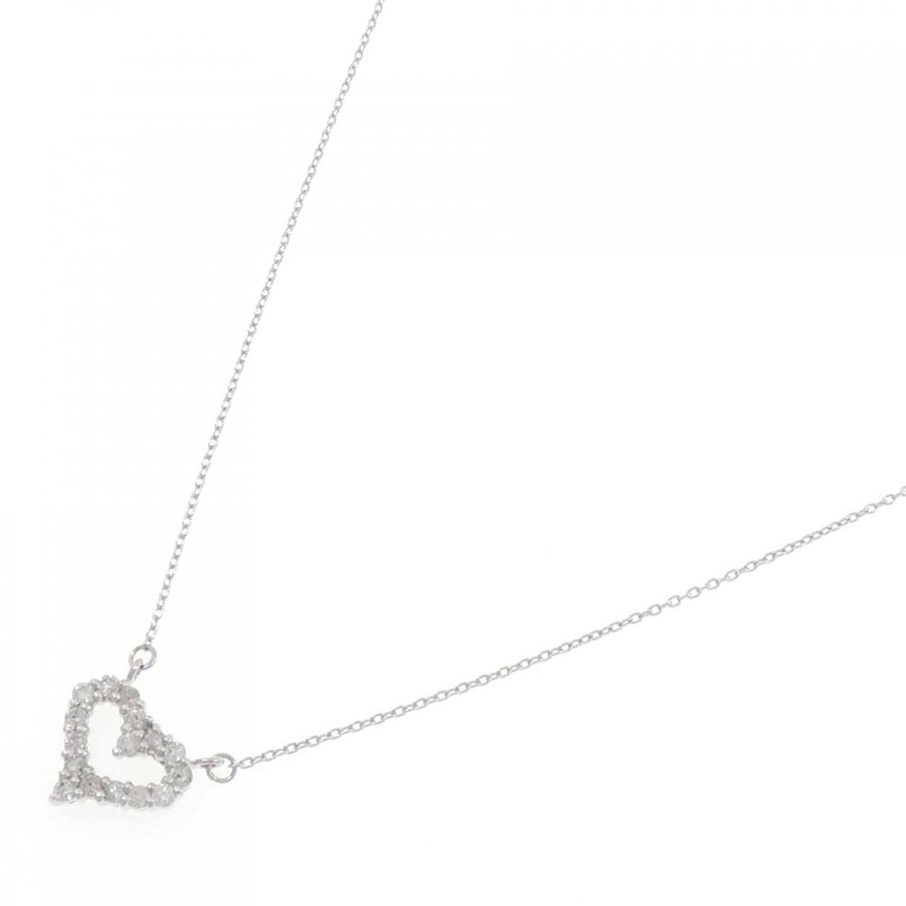 PT1000/PT850 心形鑽石項鍊 0.3克拉