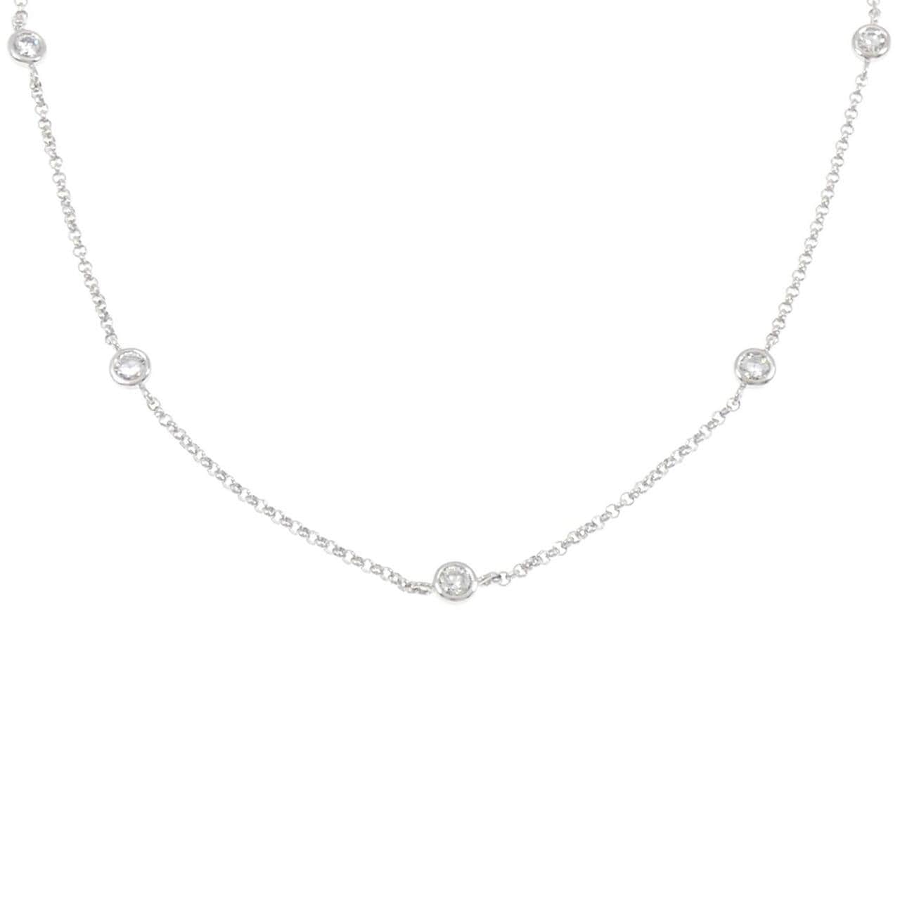 PT900/PT850 ダイヤモンド ネックレス 1.00CT