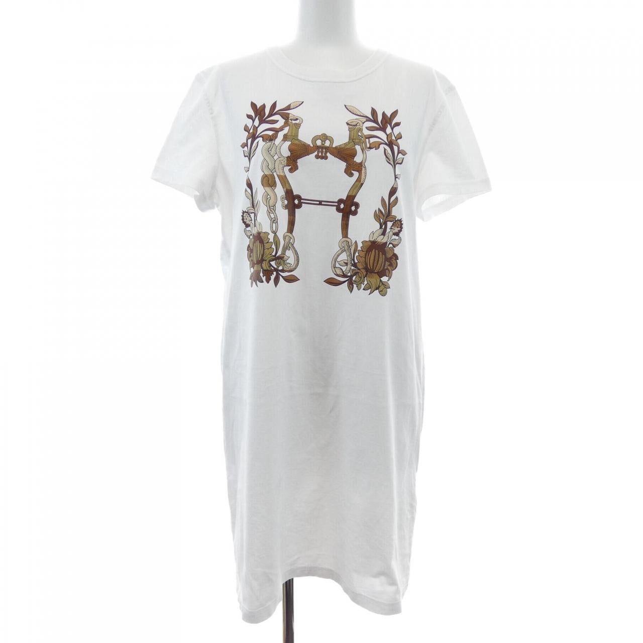 エルメス HERMES CARTOUCHE　デッラ･カヴァッレリア 4E4530DA カットワンピース