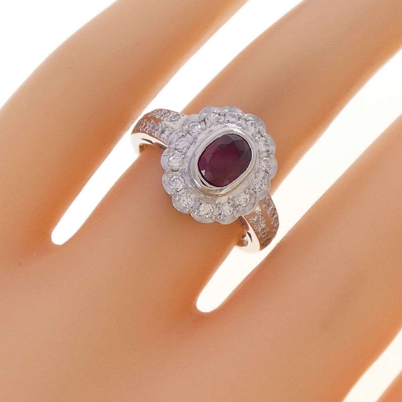 PT900 ルビー リング 1.32CT