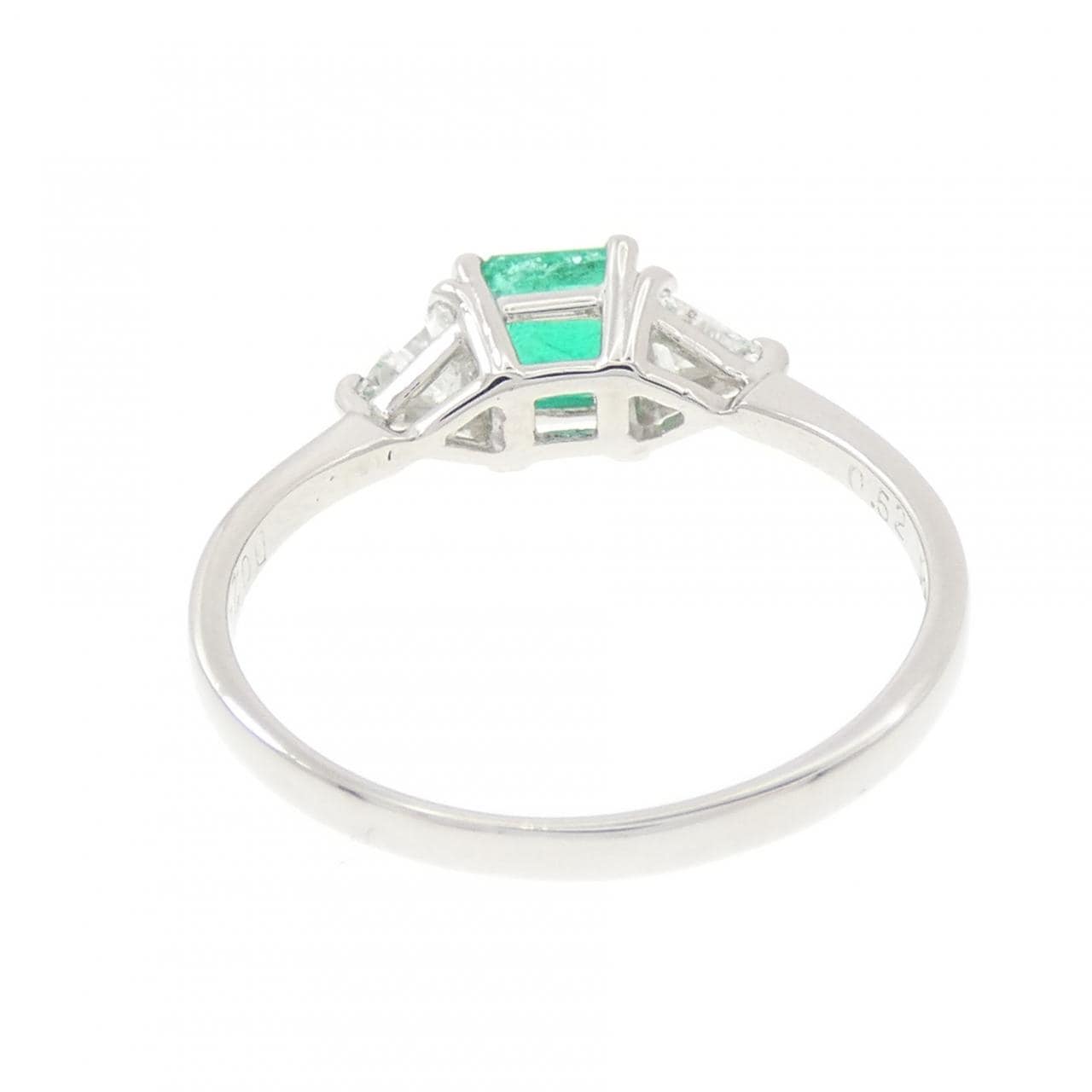 PT900 エメラルド リング 0.52CT