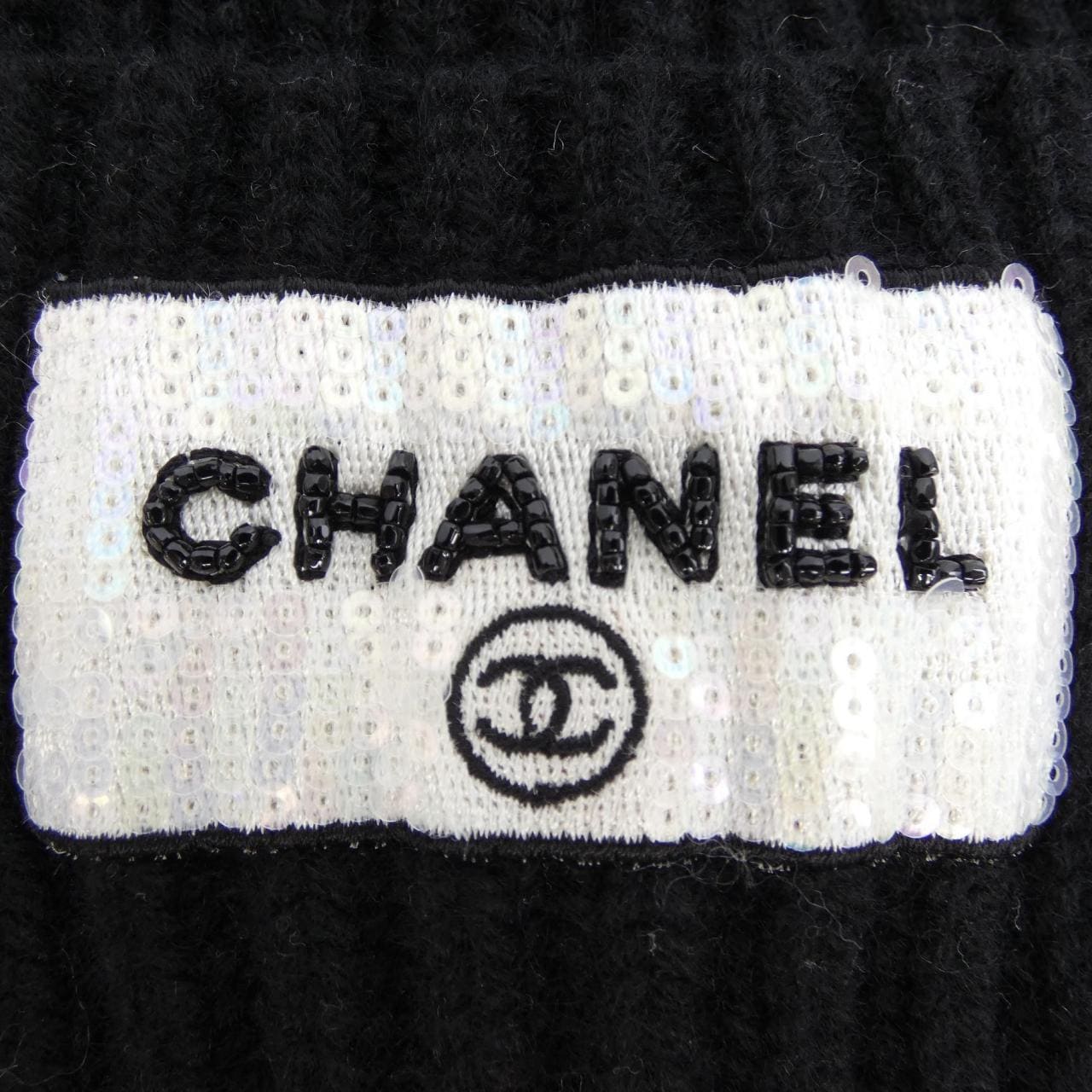 シャネル CHANEL 2次元コード AA9553B13724 ニットキャップ