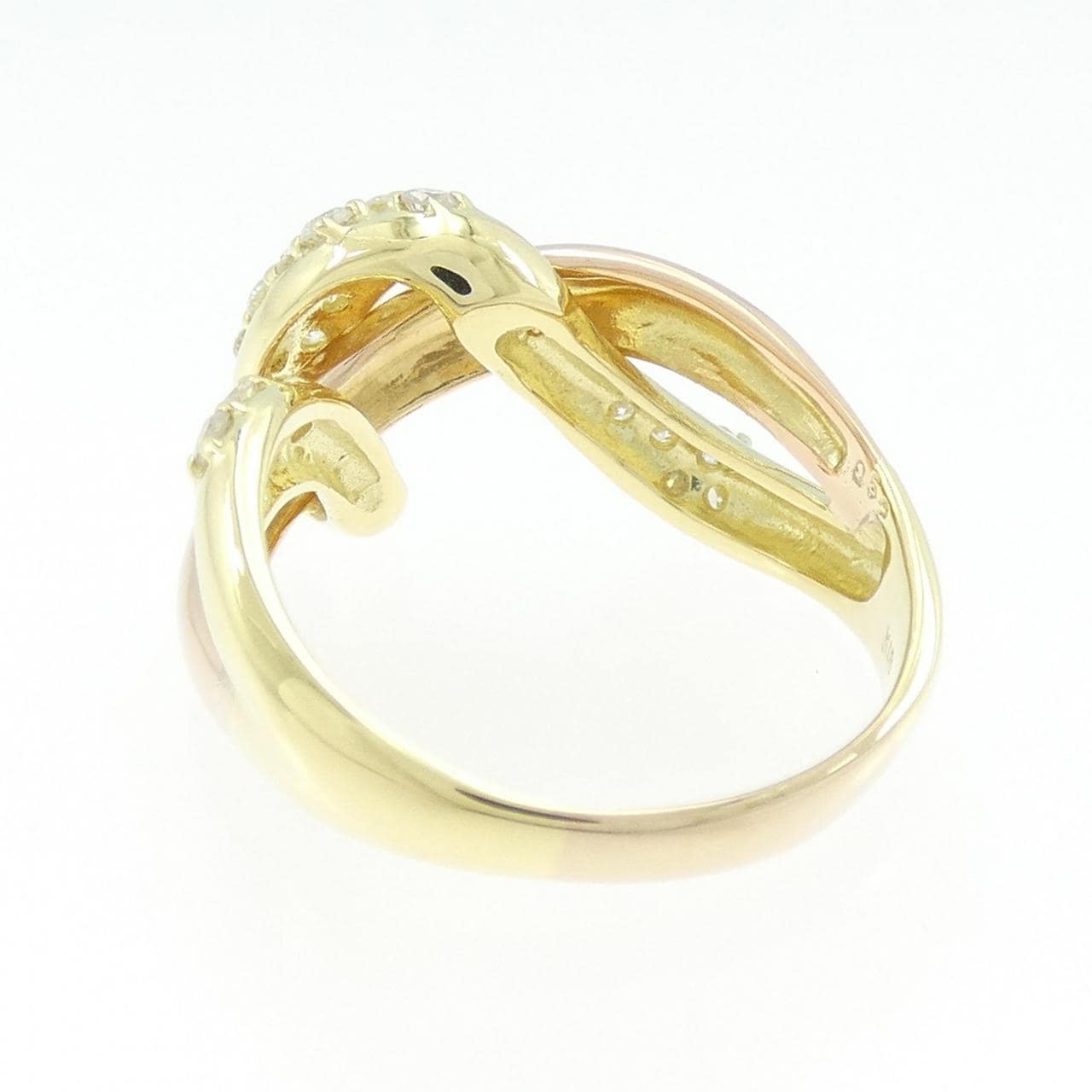 K18YG/K18PG ダイヤモンド リング 0.52CT