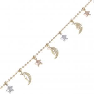 750スリーカラー ムーン×スター ブレスレット