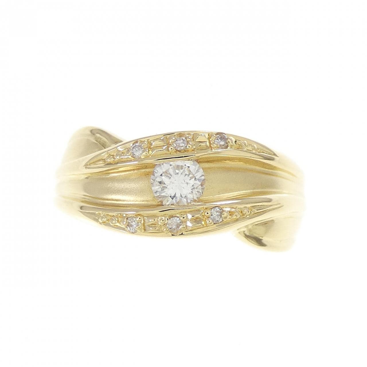 K18YG ダイヤモンド リング 0.22CT
