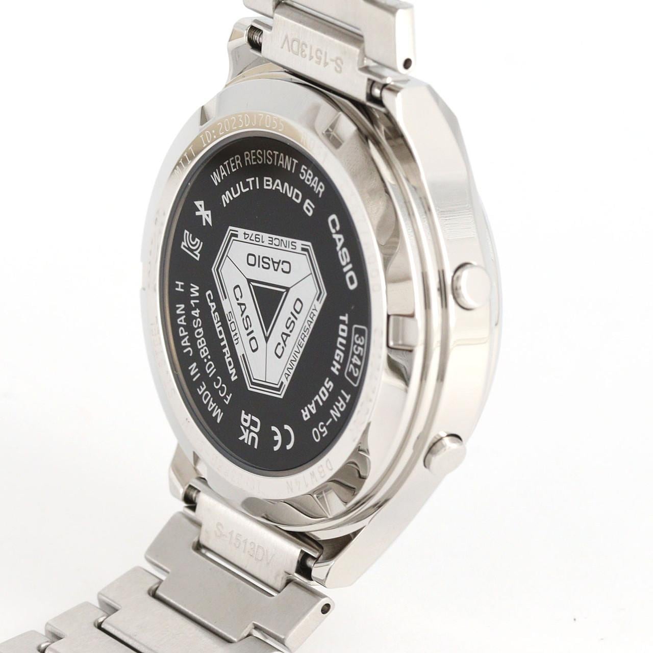 カシオ カシオトロン 電波時計 LIMITED TRN-50-2AJR SS ソーラークォーツ