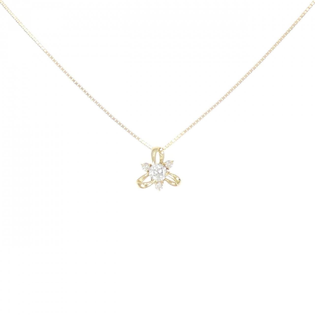 K18YG ダイヤモンド ネックレス 0.26CT