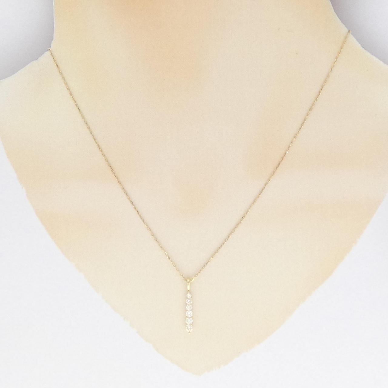 K18YG ダイヤモンド ネックレス 0.32CT