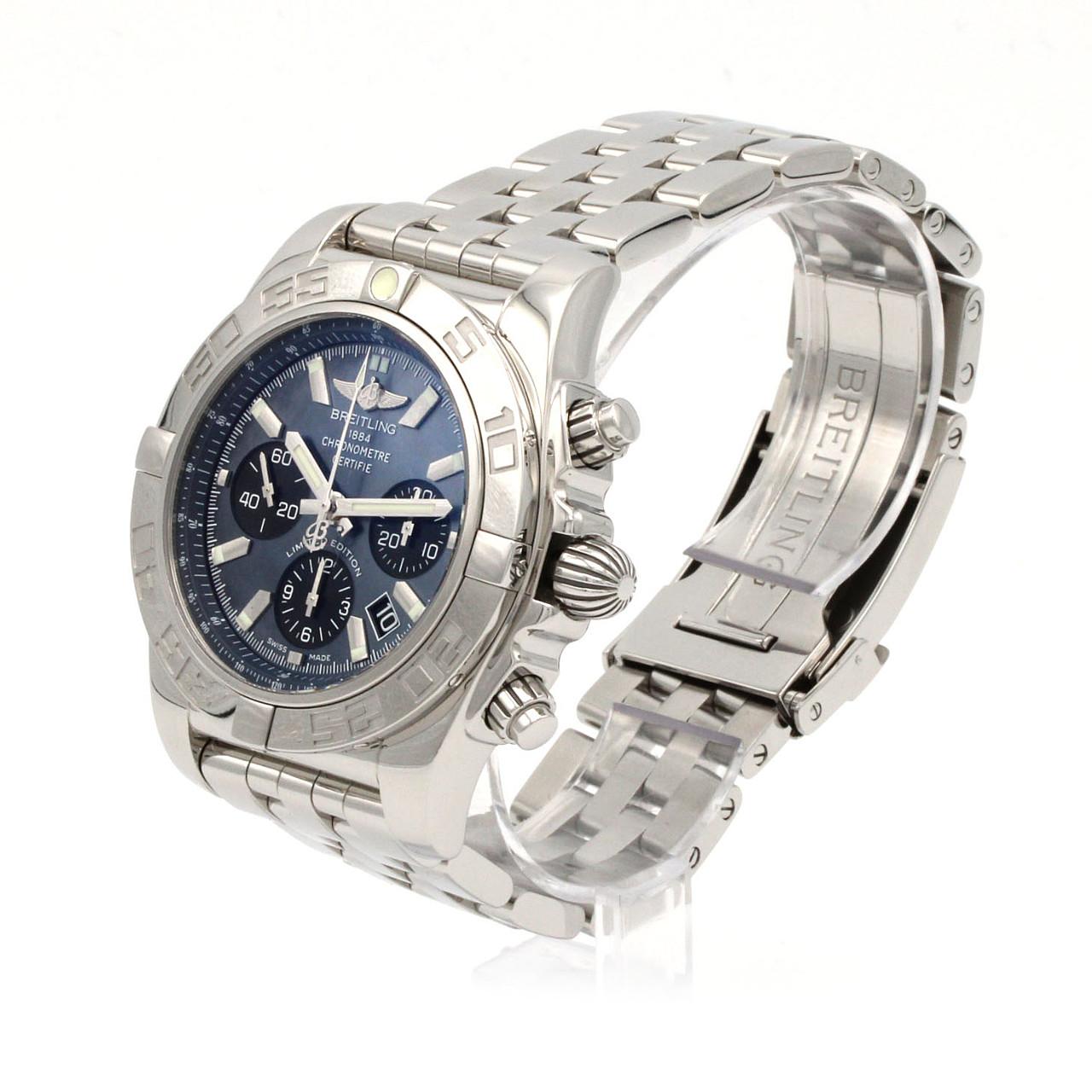 ブライトリング クロノマット44ブラックマザーオブパール JAPAN LIMITED AB0111/S011BMPPA SS 自動巻