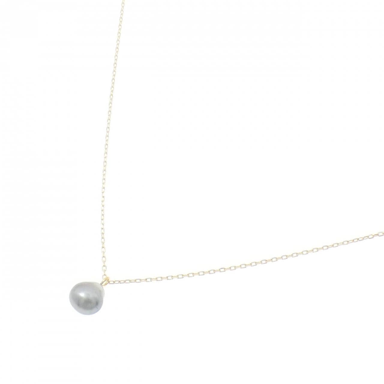 K14YG 黒蝶パール ネックレス