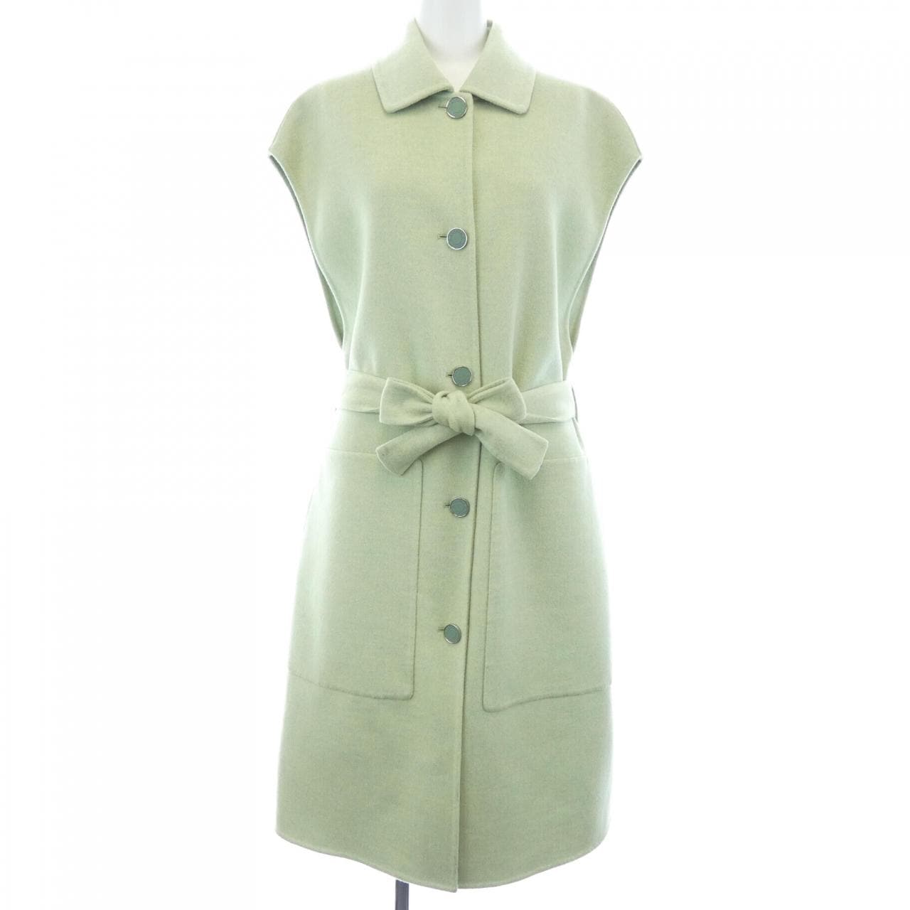 エルメス HERMES クルードセル ラムスキンボタン ダブルフェイス 4H0101DA ロングベスト