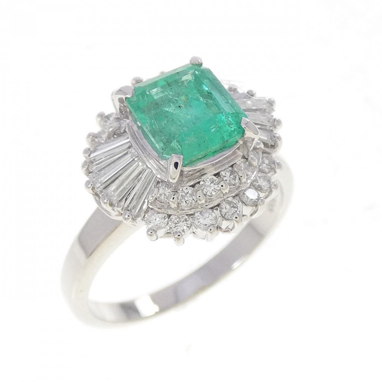 PT900 エメラルド リング 1.28CT