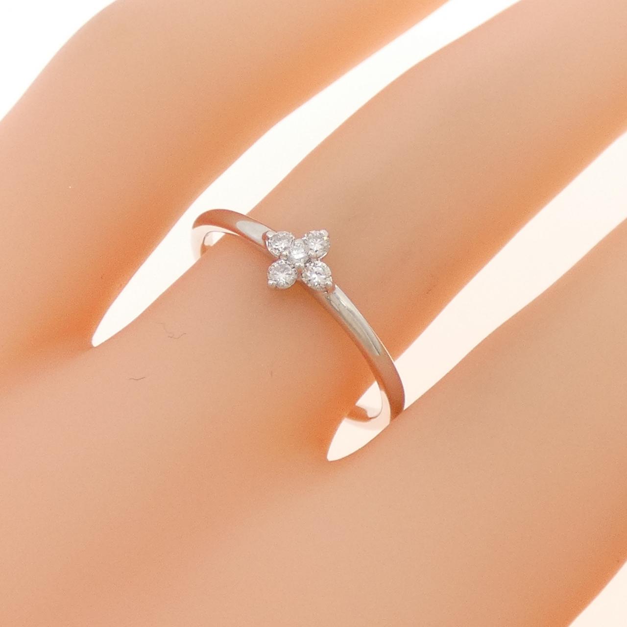K18WG ダイヤモンド リング 0.09CT
