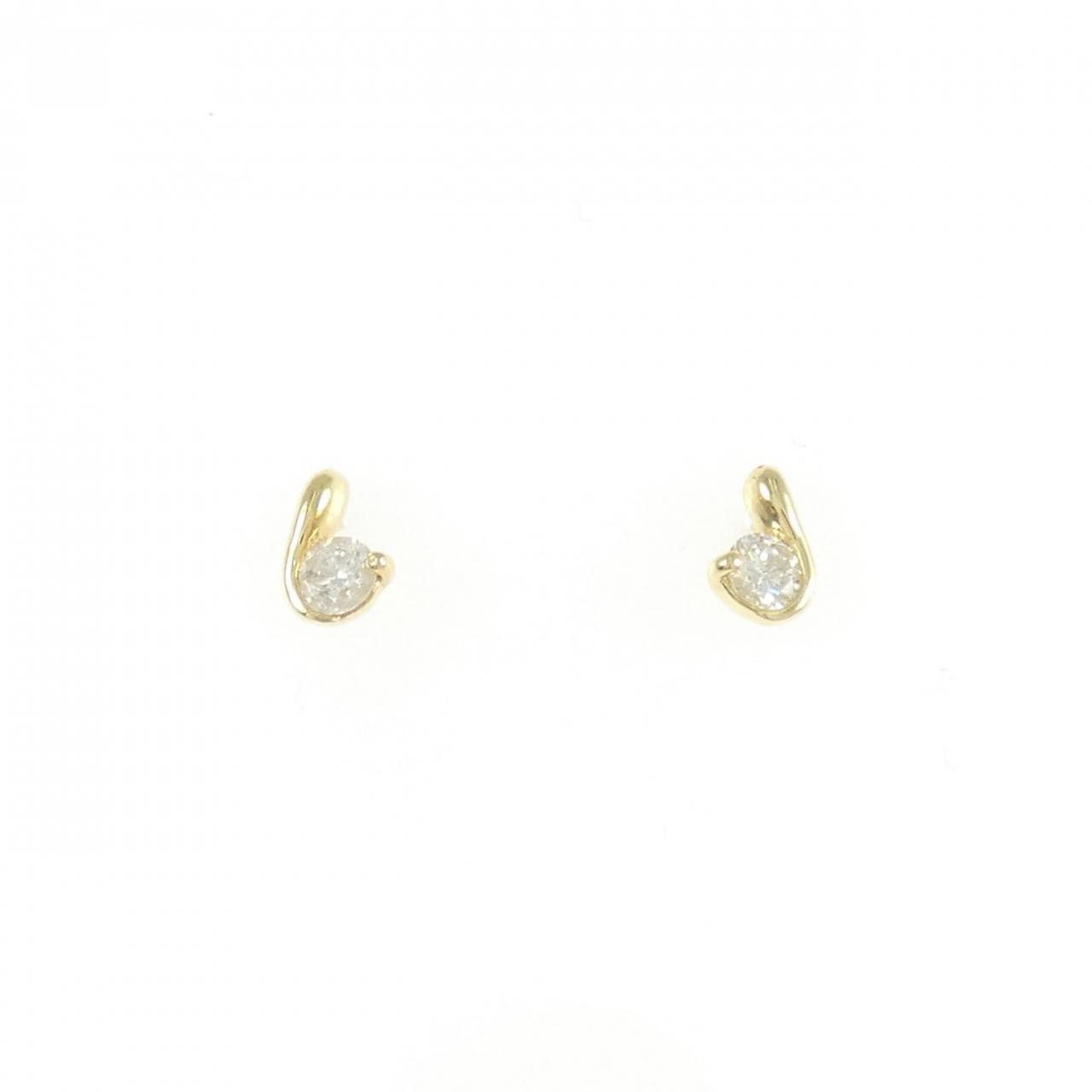K18YG ダイヤモンド ピアス 0.20CT