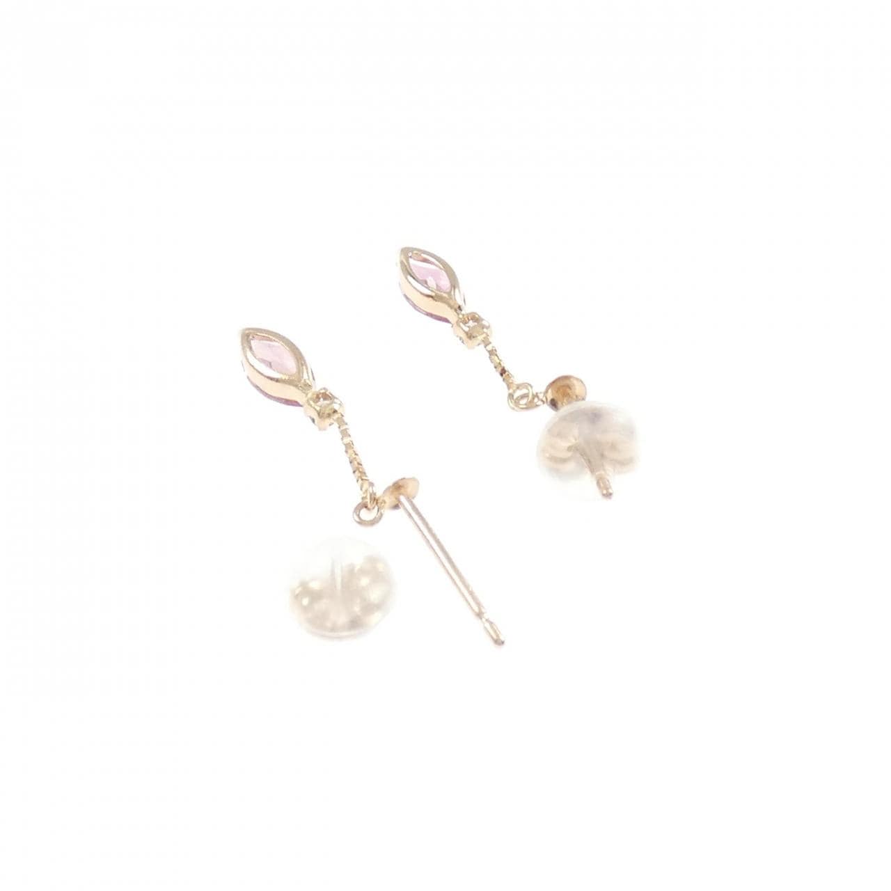 K18PG トルマリン ピアス 0.36CT