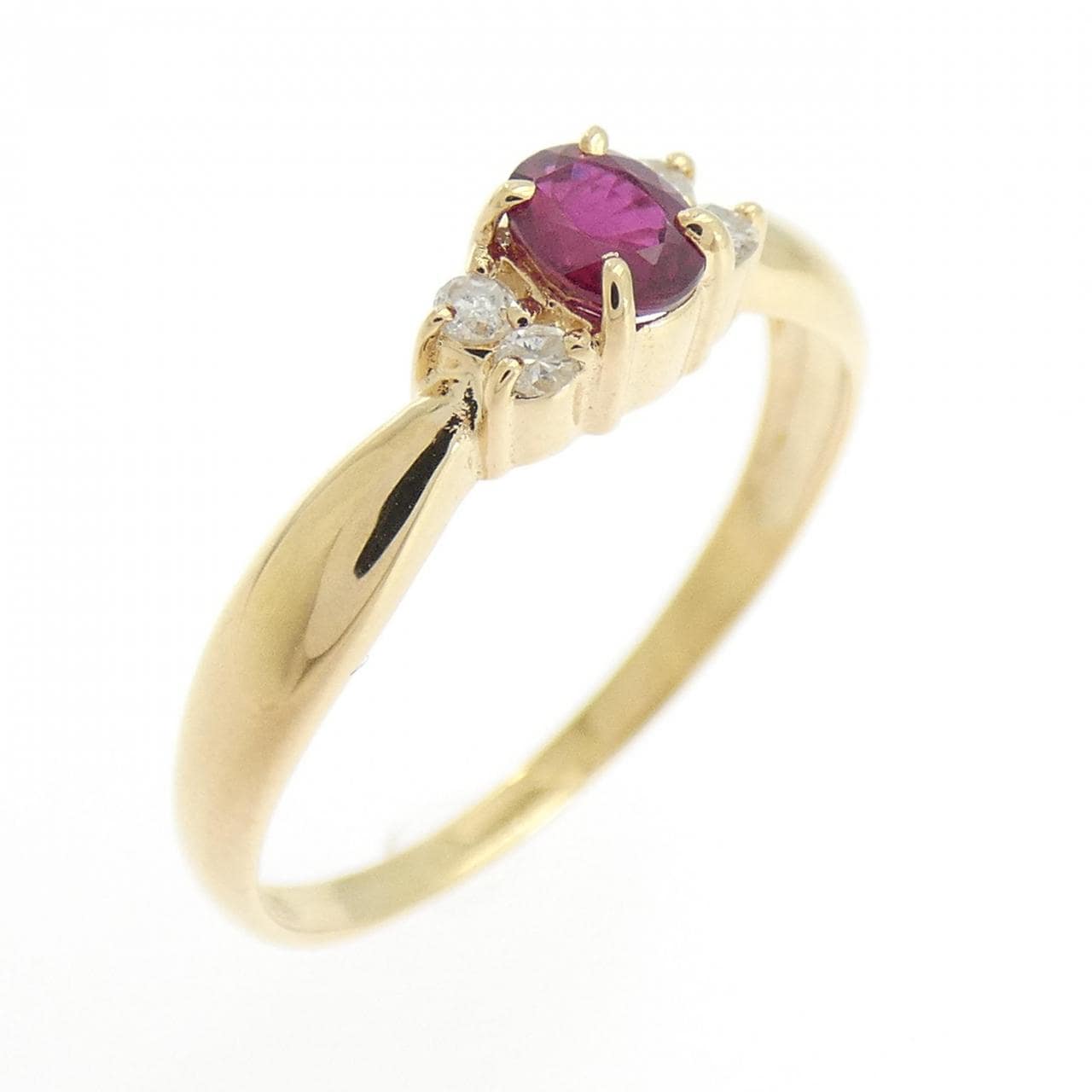 K18YG ルビー リング