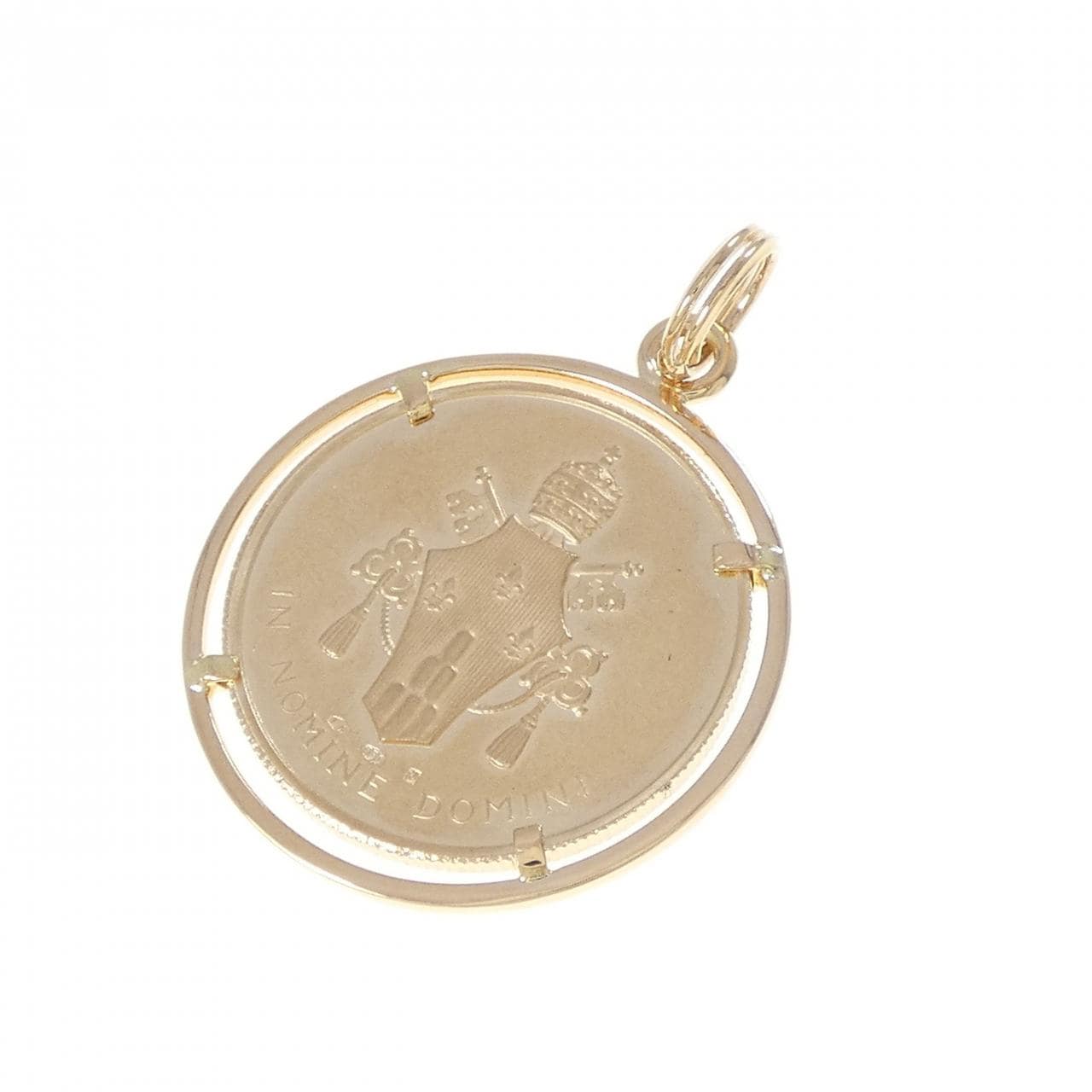 750PG(枠) コイン ペンダント