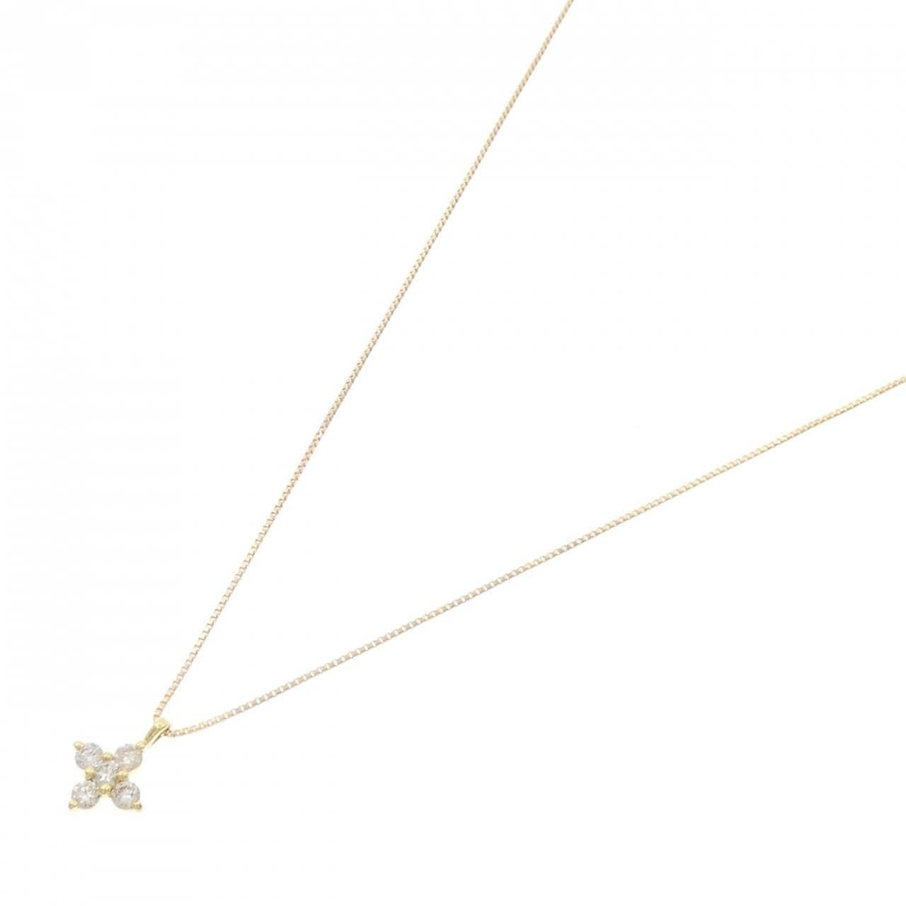 K18YG ダイヤモンド ネックレス 0.20CT