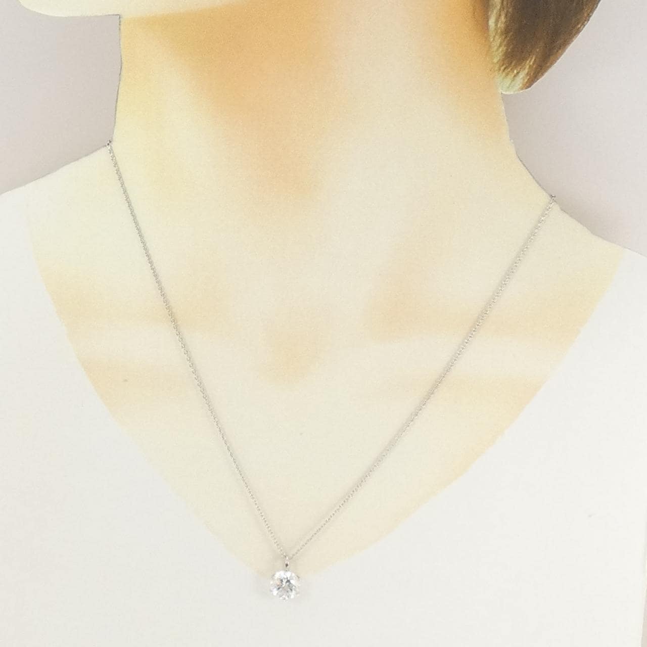 【リメイク】PT900/PT850 ダイヤモンド ネックレス 2.184CT F VVS2 VG