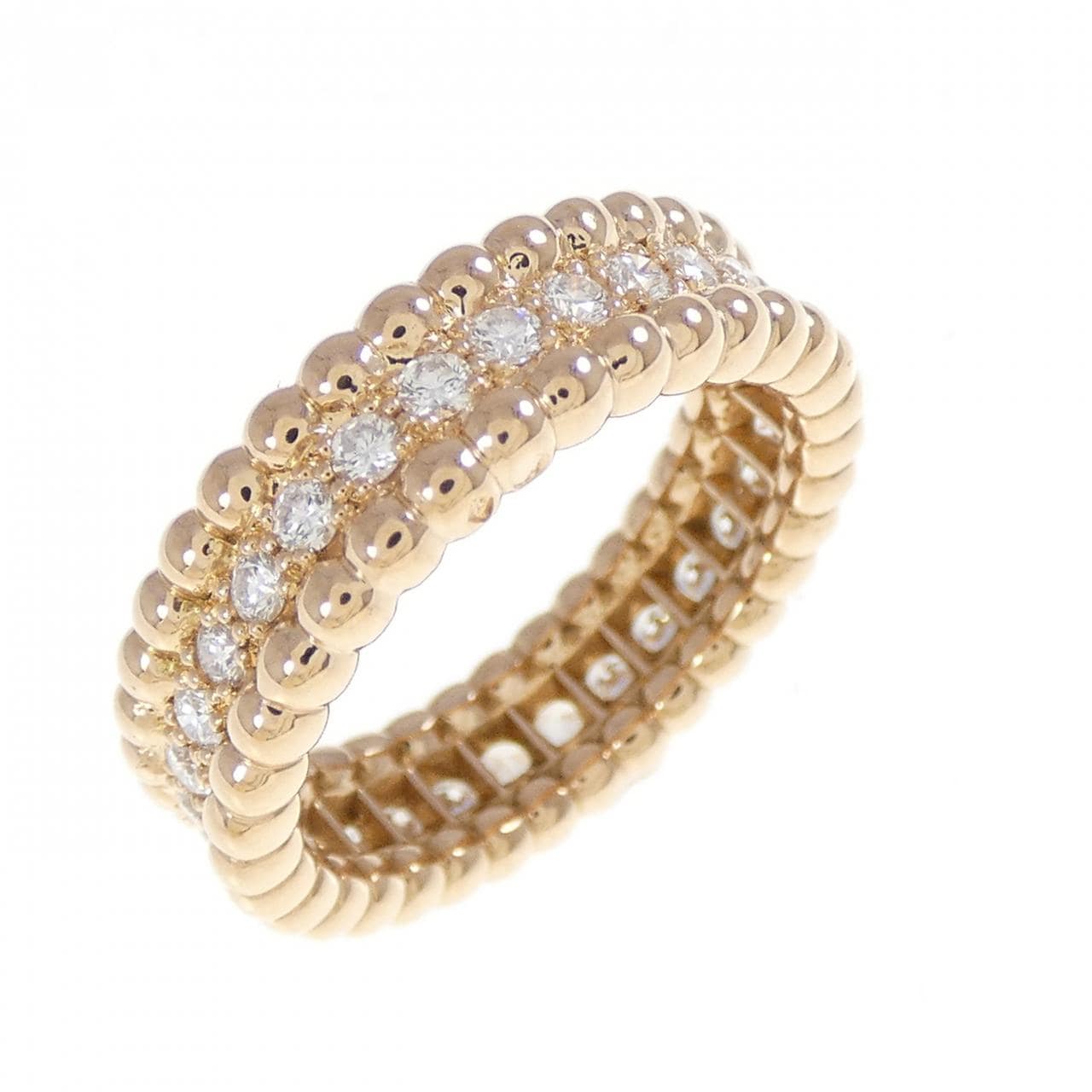 ヴァンクリーフ&アーペル ペルレ ダイヤモンド 1連モデル リング