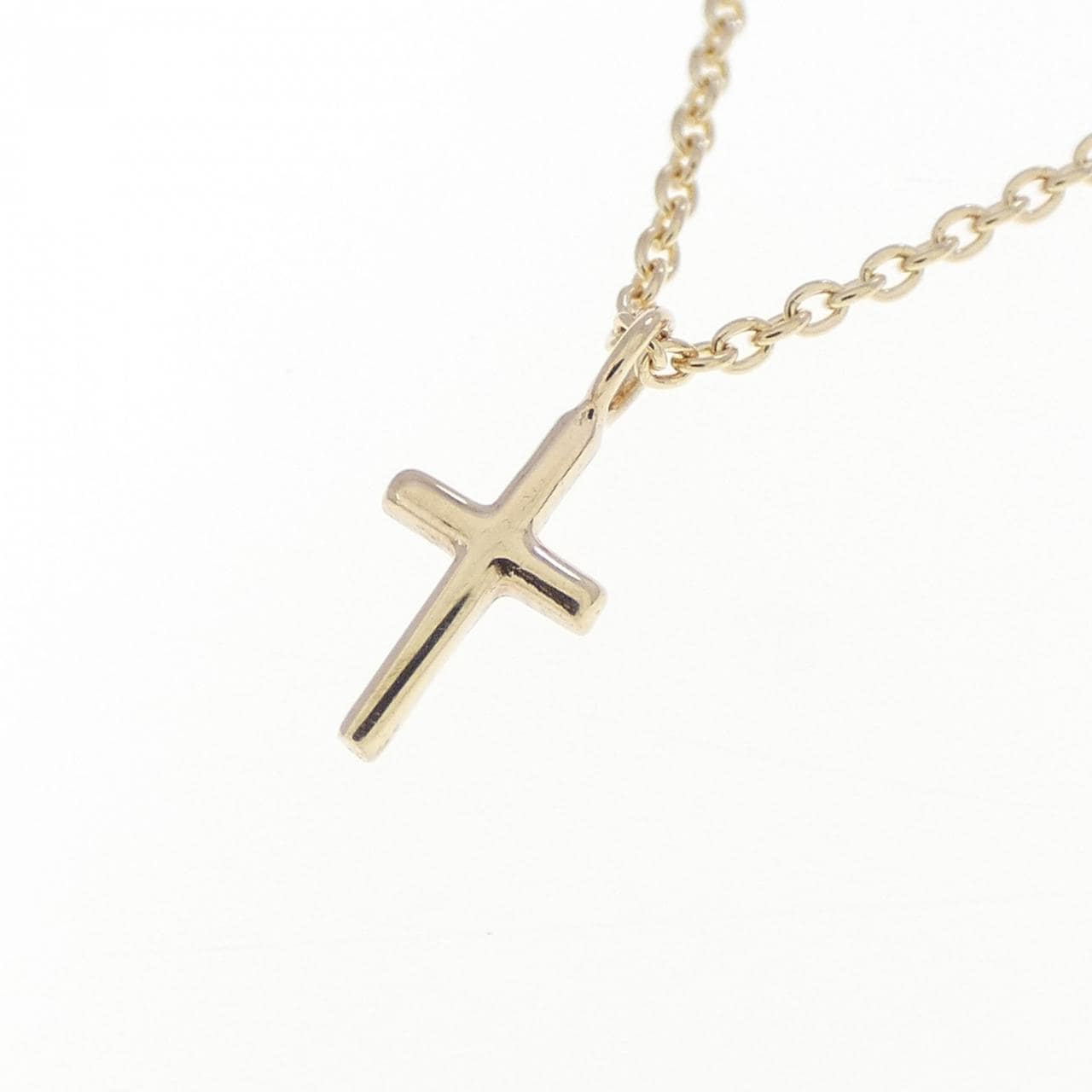 K10YG クロス ネックレス