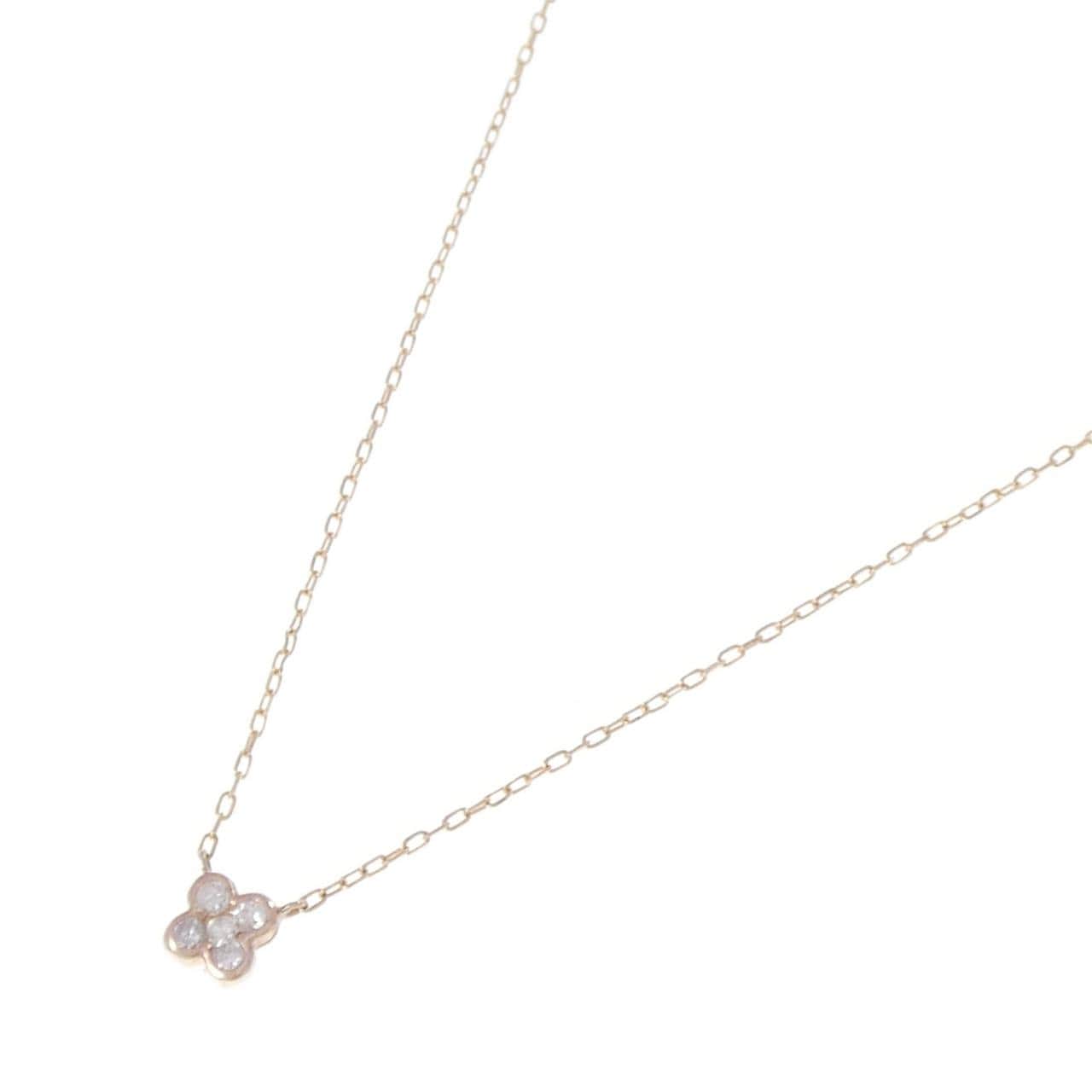K10PG ダイヤモンド ネックレス 0.10CT