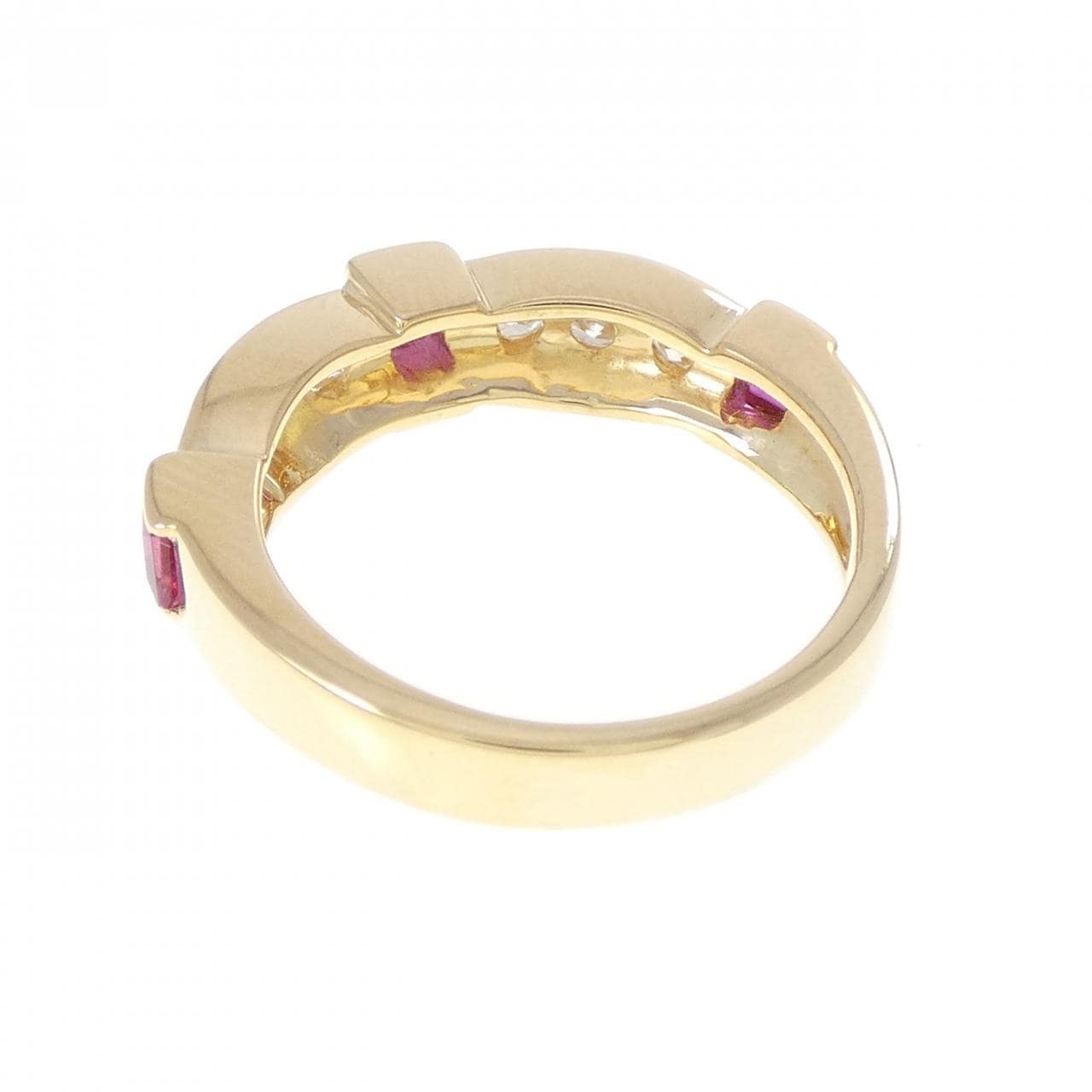 K18YG ルビー リング 0.47CT