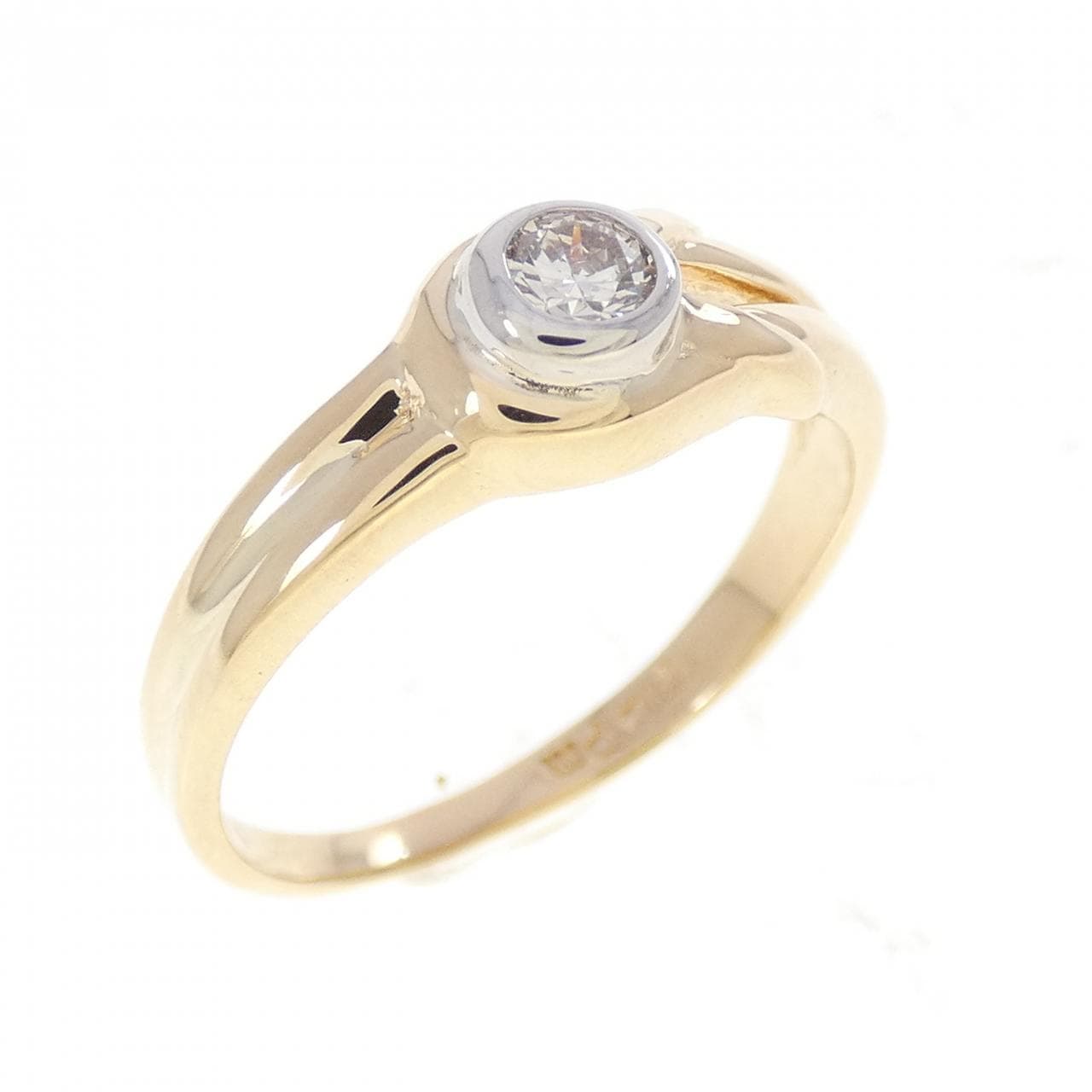 K18YG/PM ダイヤモンド リング 0.14CT