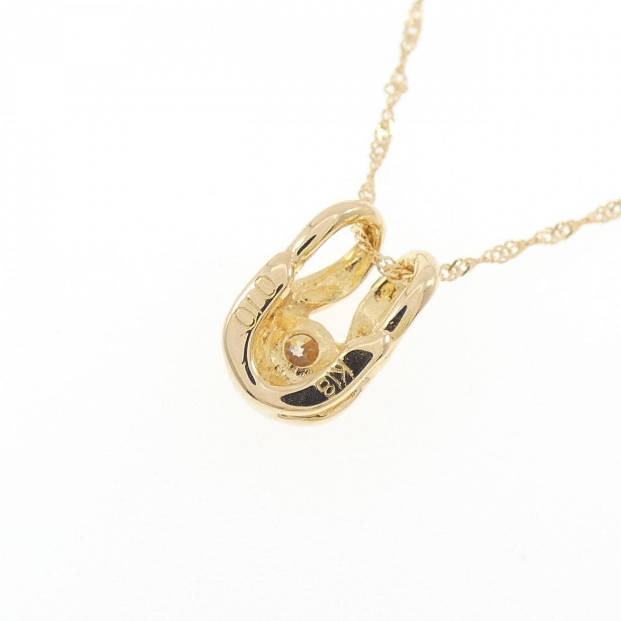 K18YG ダイヤモンド ネックレス 0.10CT