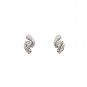 PT900 ダイヤモンド ピアス 0.06CT