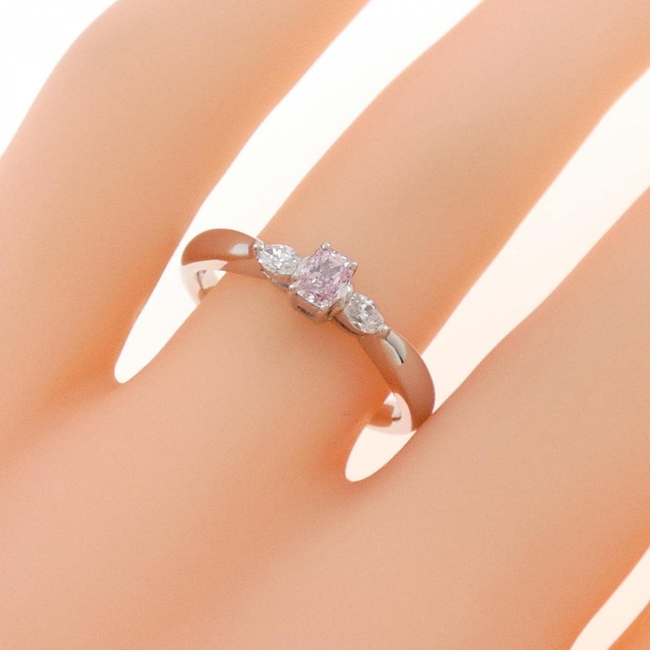 PT900 ダイヤモンド リング 0.178CT FP SI2 ファンシーカット