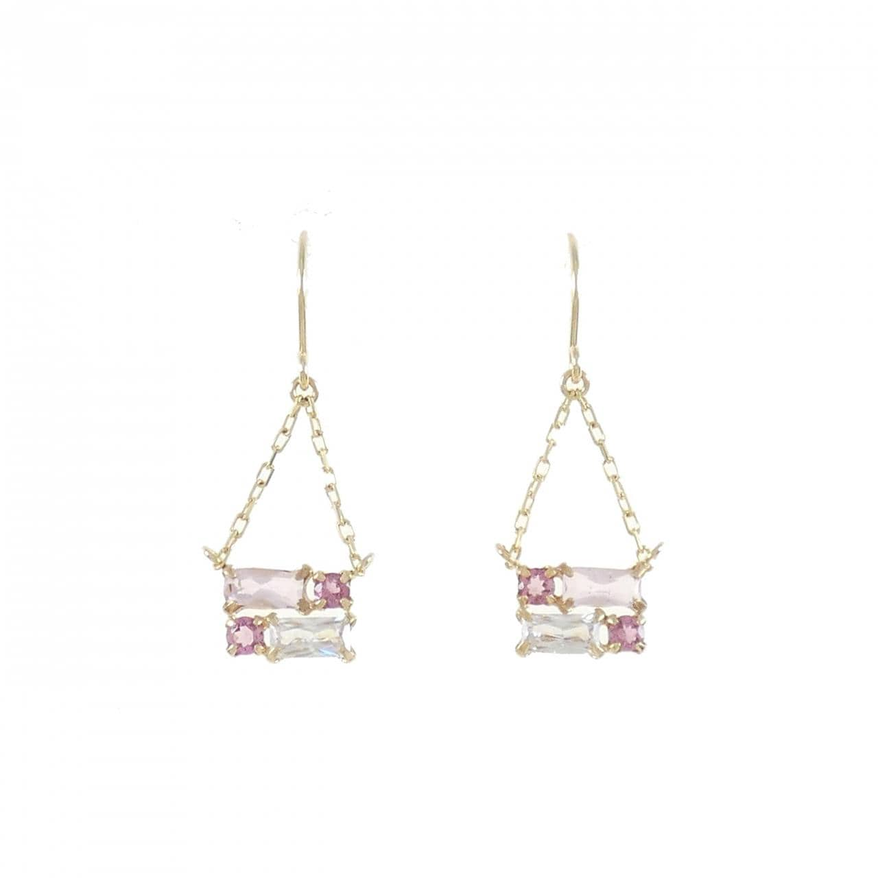 [BRAND NEW] K10YG Color Stone Earrings