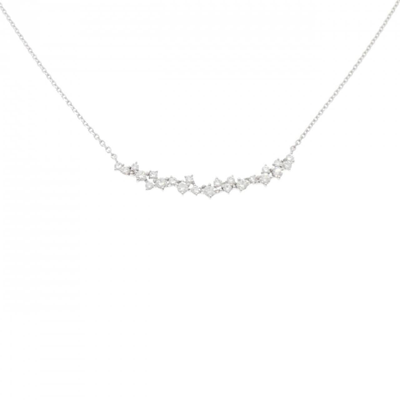 K18WG ダイヤモンド ネックレス 0.60CT