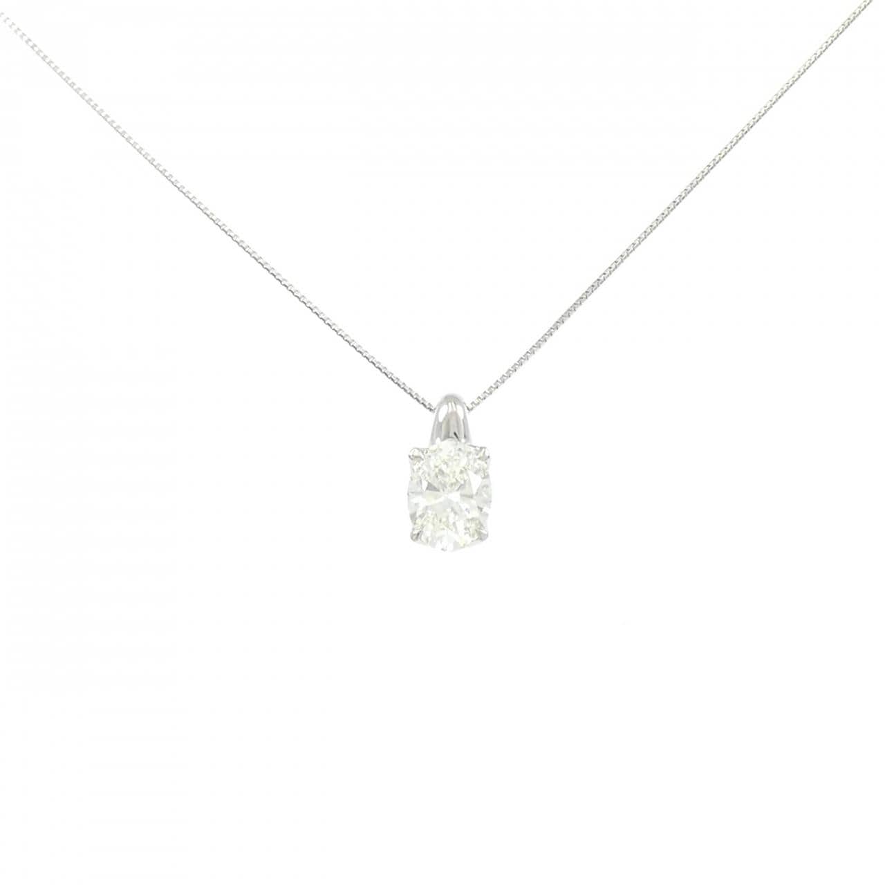 PT850 ダイヤモンド ネックレス 1.168CT J SI1 オーバルカット
