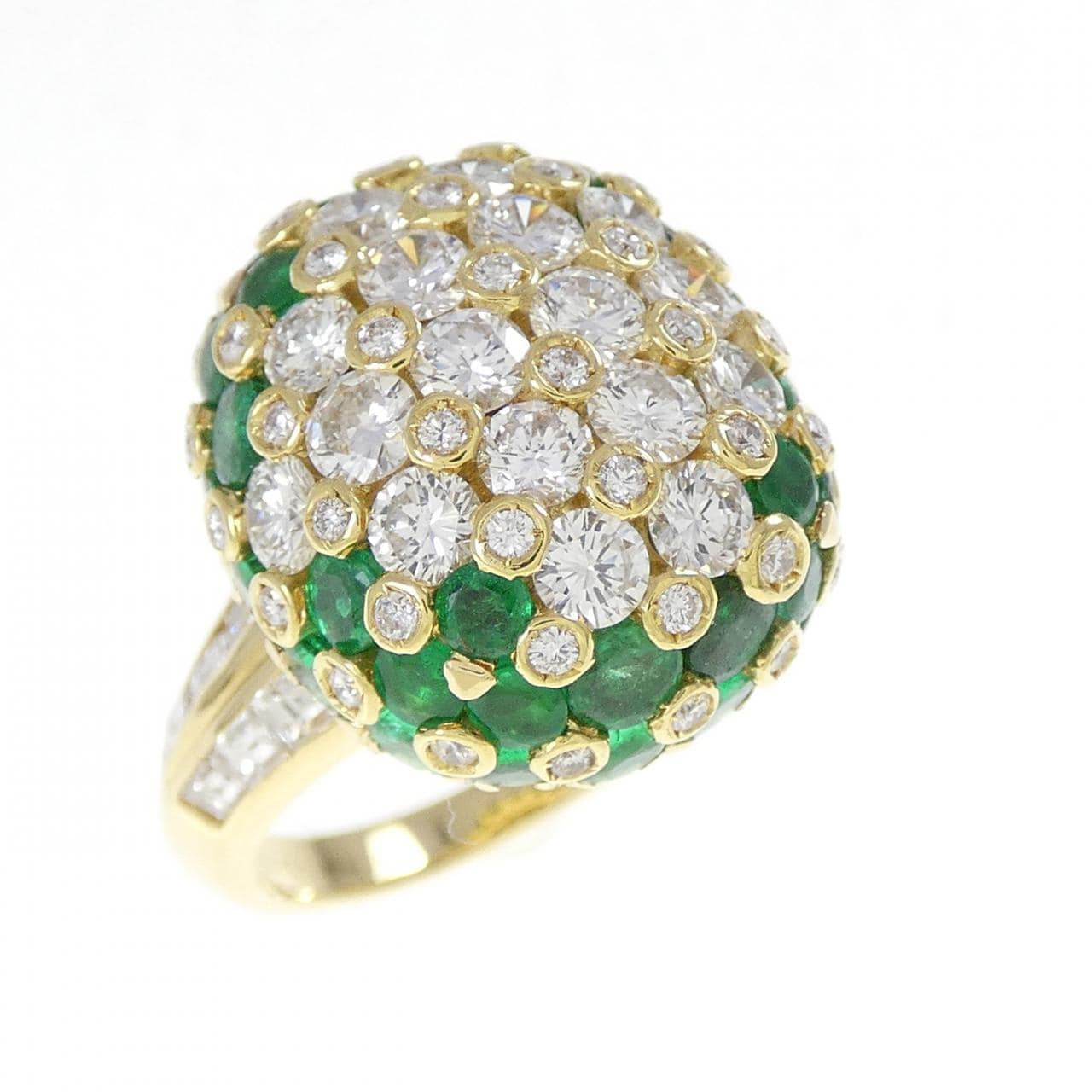 750YG エメラルド リング