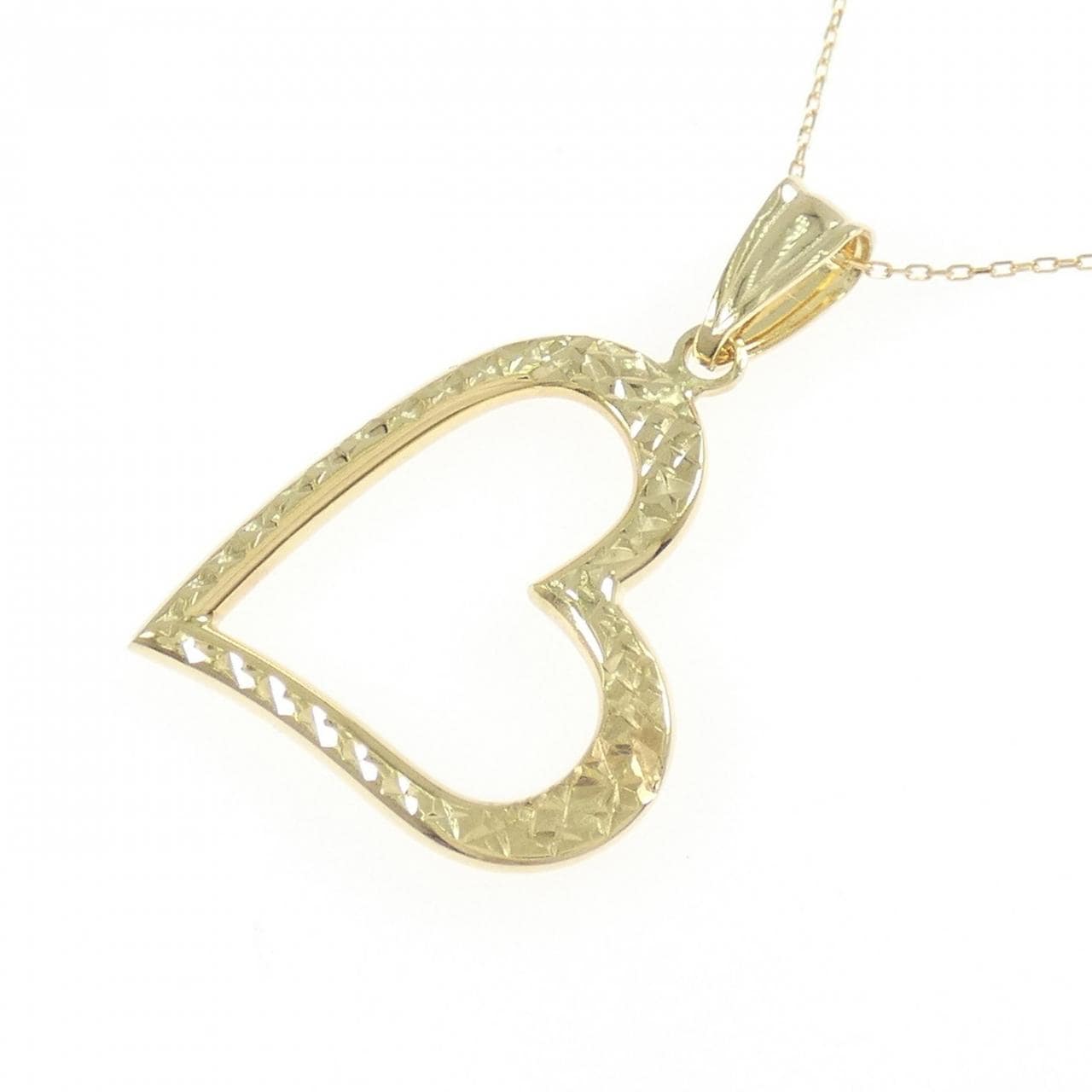 K18YG ハート ネックレス