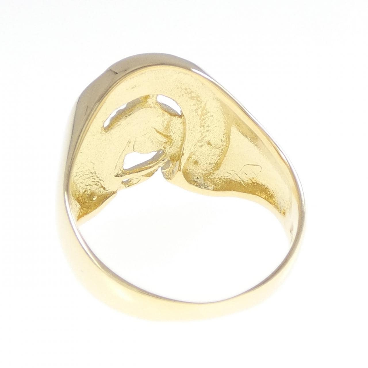 K18YG ホース リング