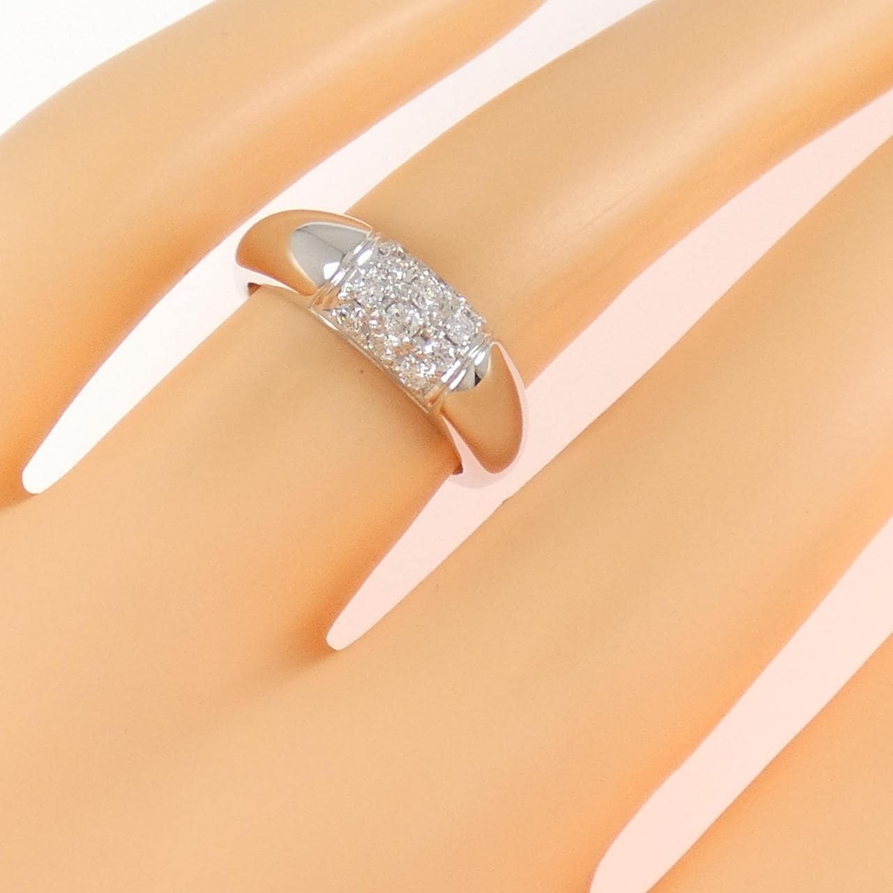 K18WG ダイヤモンド リング 0.30CT