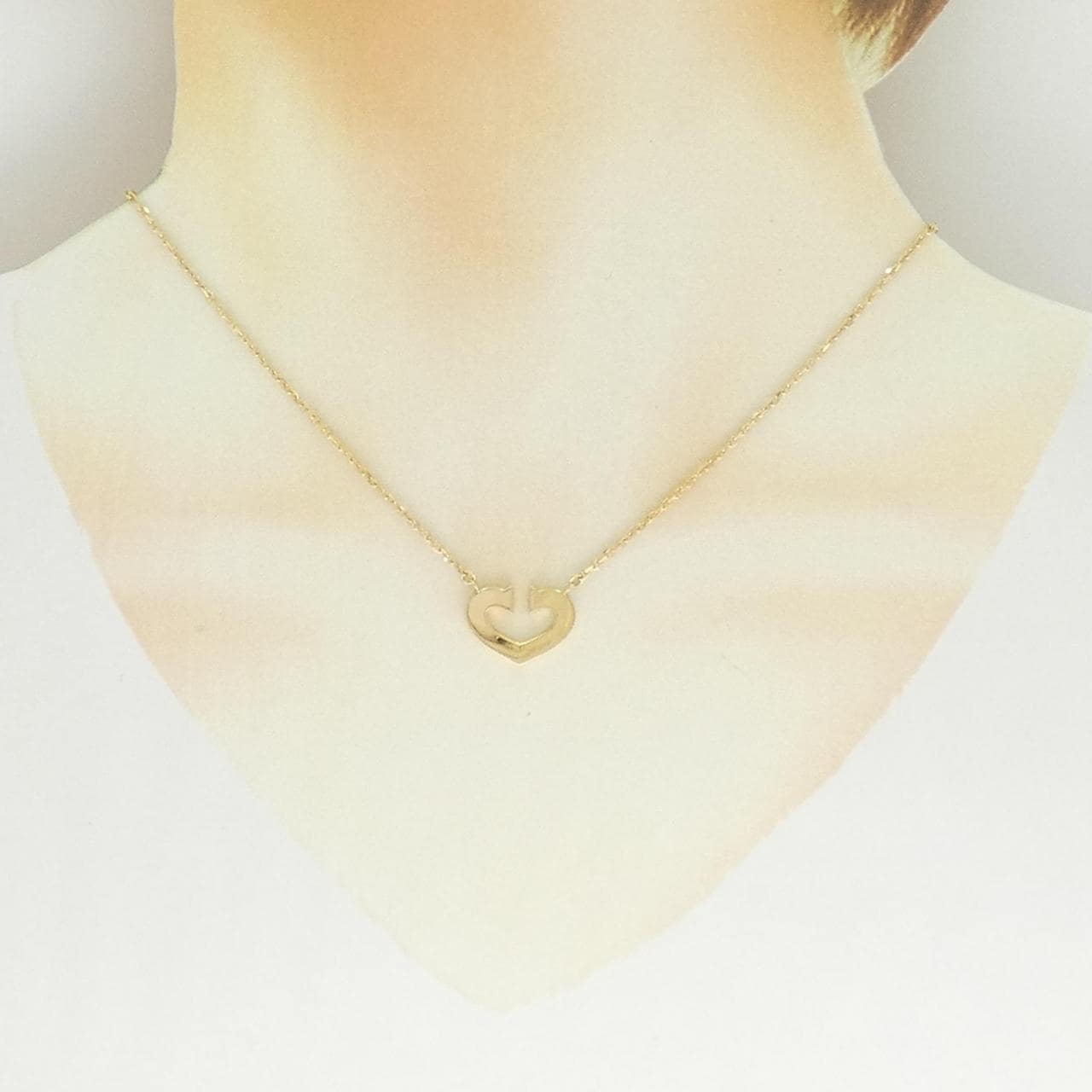 カルティエ Cハート ネックレス
