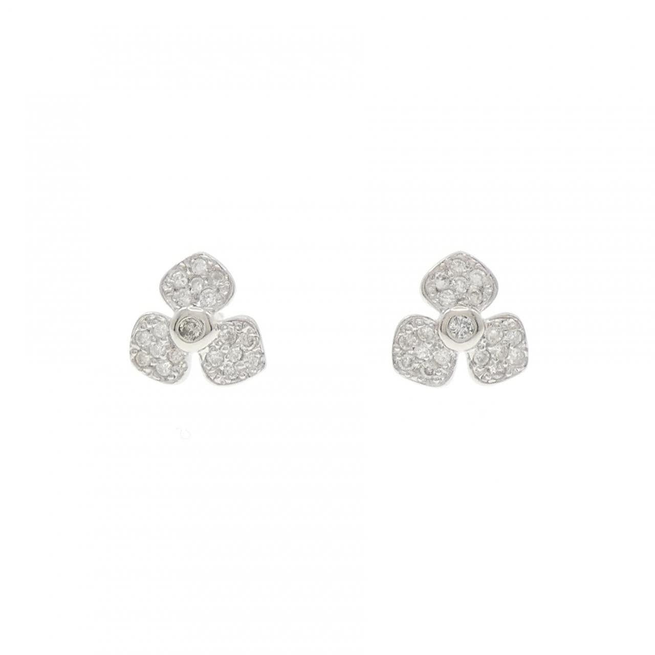 PT900 ダイヤモンド ピアス 0.22CT