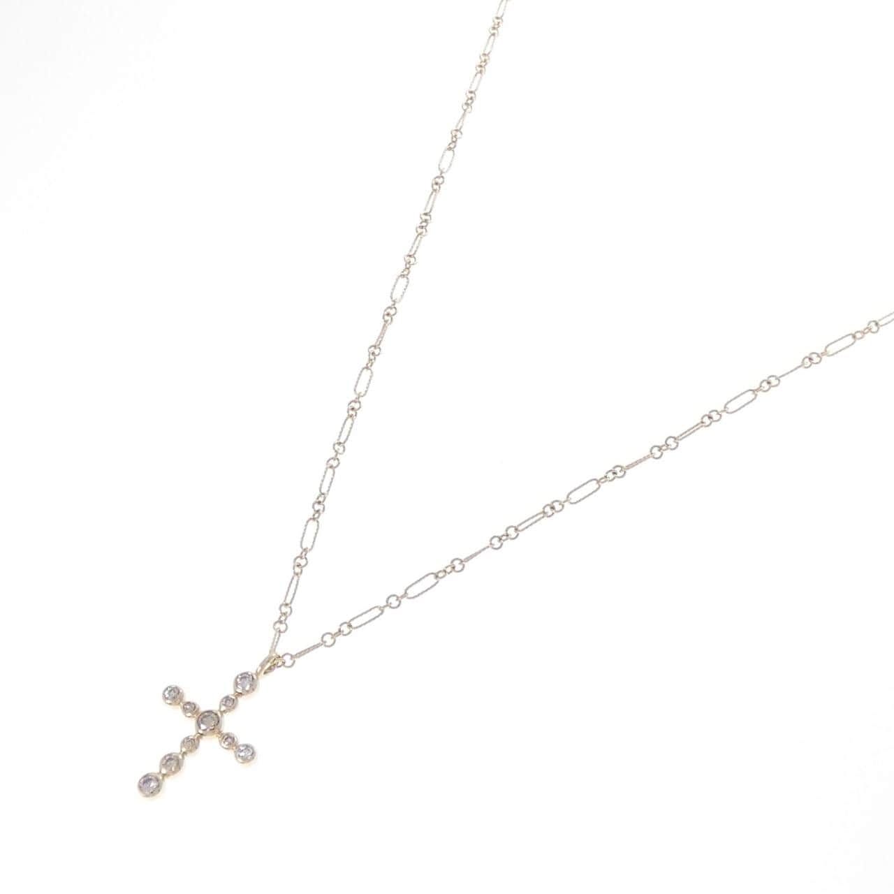 カシケイ クロス ダイヤモンド ネックレス 0.40CT
