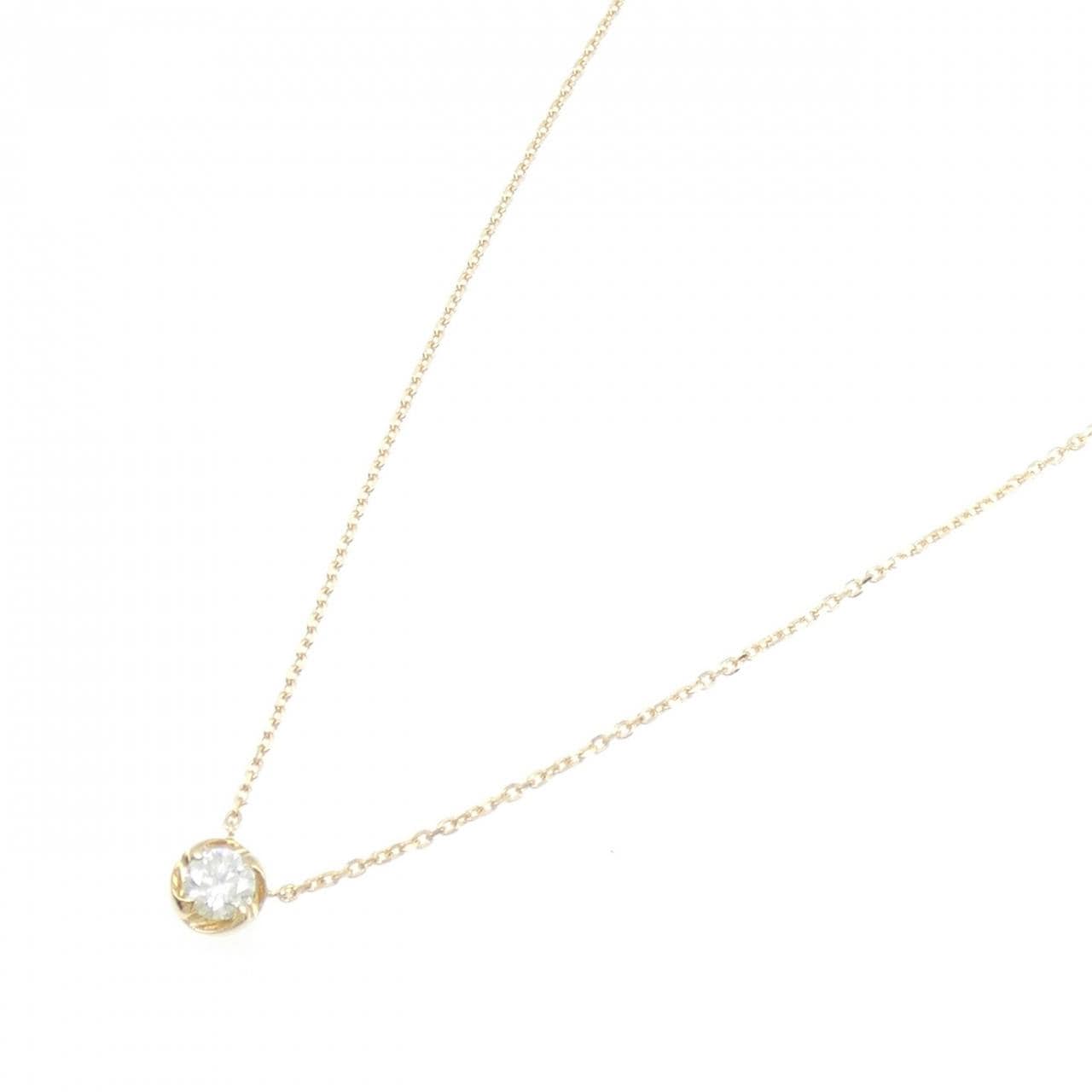 K18YG ダイヤモンド ネックレス 0.31CT F SI1 3EXT