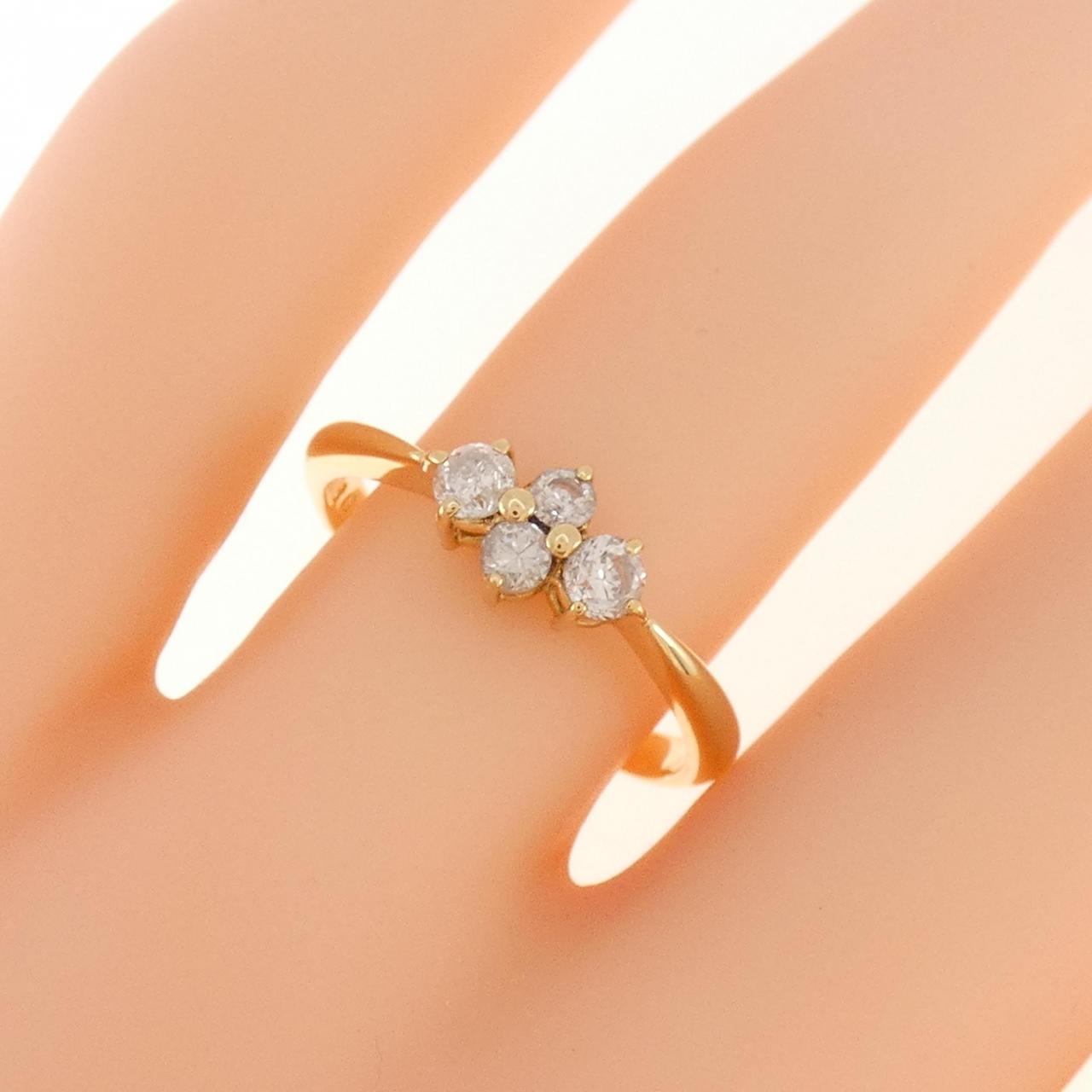 K18YG ダイヤモンド リング 0.33CT