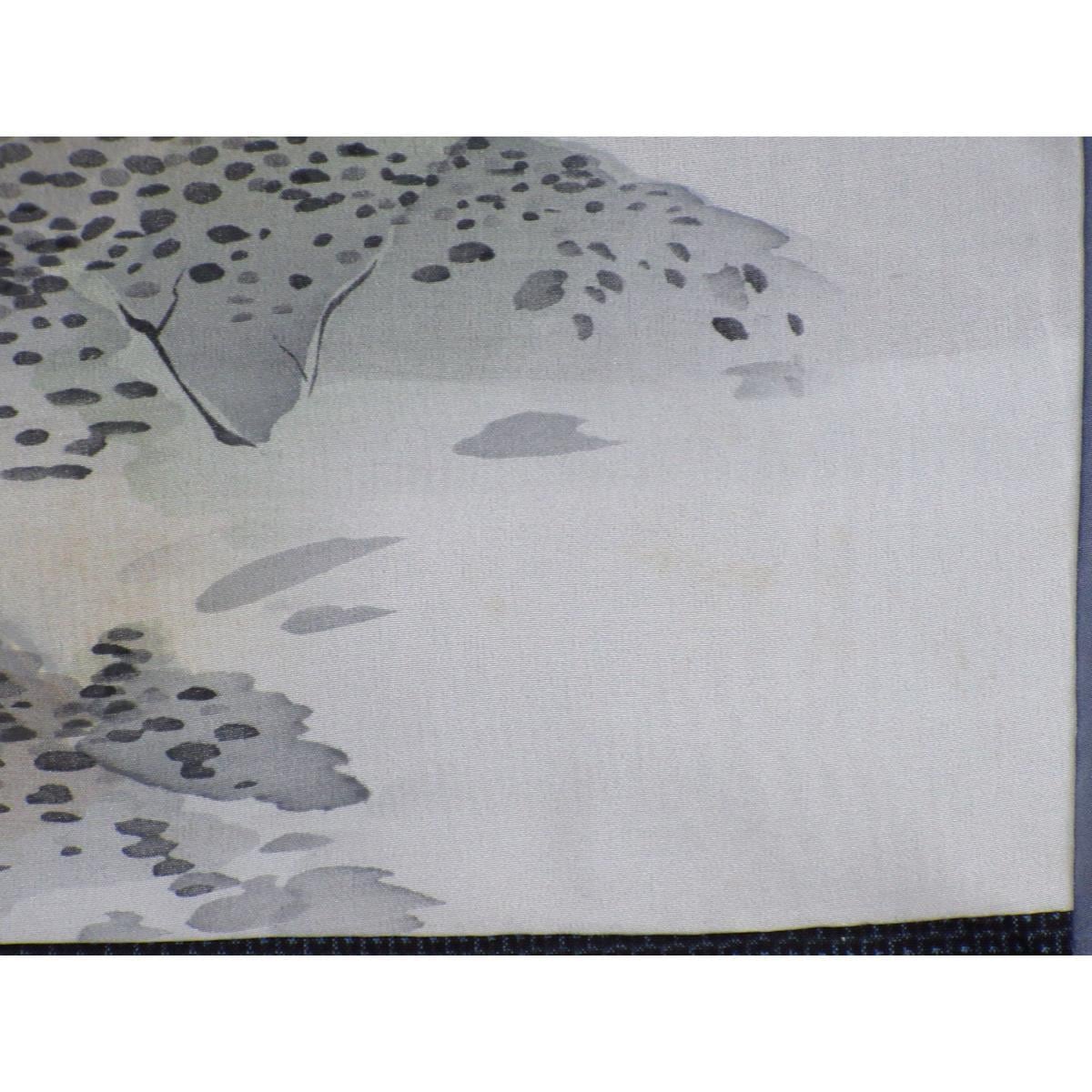 男物【大島紬】１００山　きもの・羽織・長襦袢　３点セット