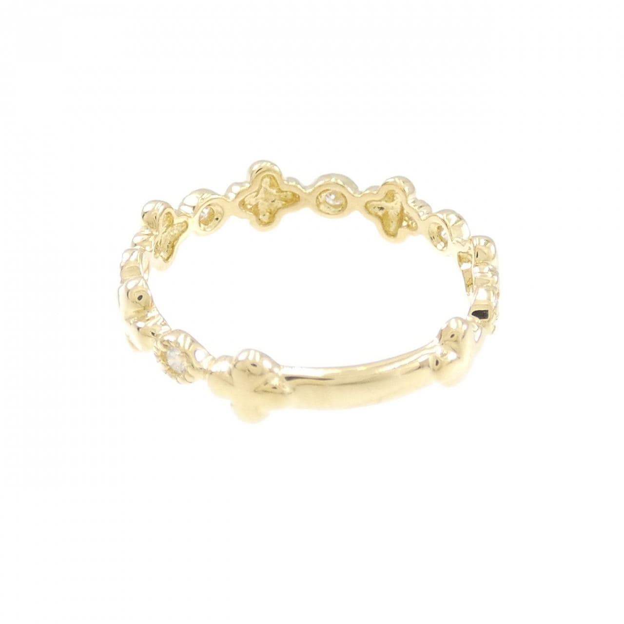 K18YG ダイヤモンド ピンキーリング 0.06CT