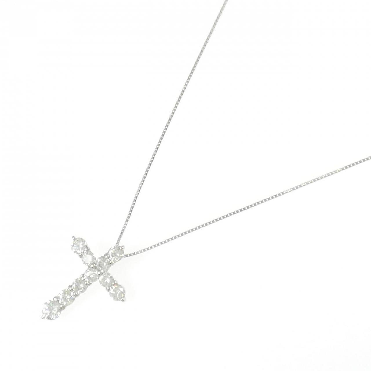 PT900/PT850 クロス ダイヤモンド ネックレス 2.00CT
