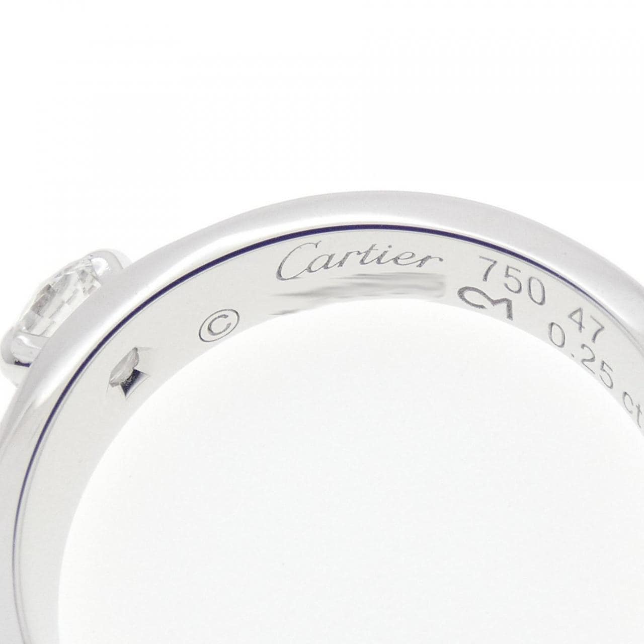 カルティエ ミニラブリング ソリテール リング 0.25CT