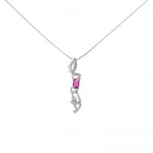 K18WG ルビー ネックレス 0.51CT