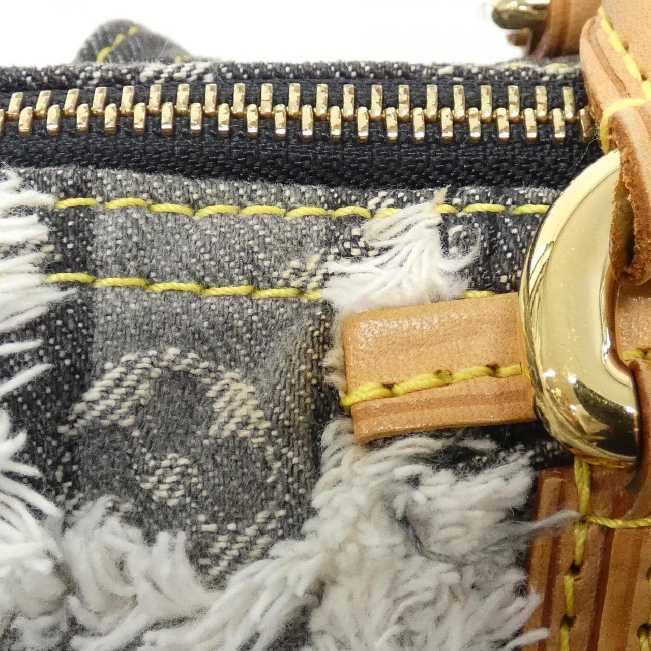 ルイヴィトン モノグラム デニム パッチワーク スピーディ 30cm M95381 ボストンバッグ