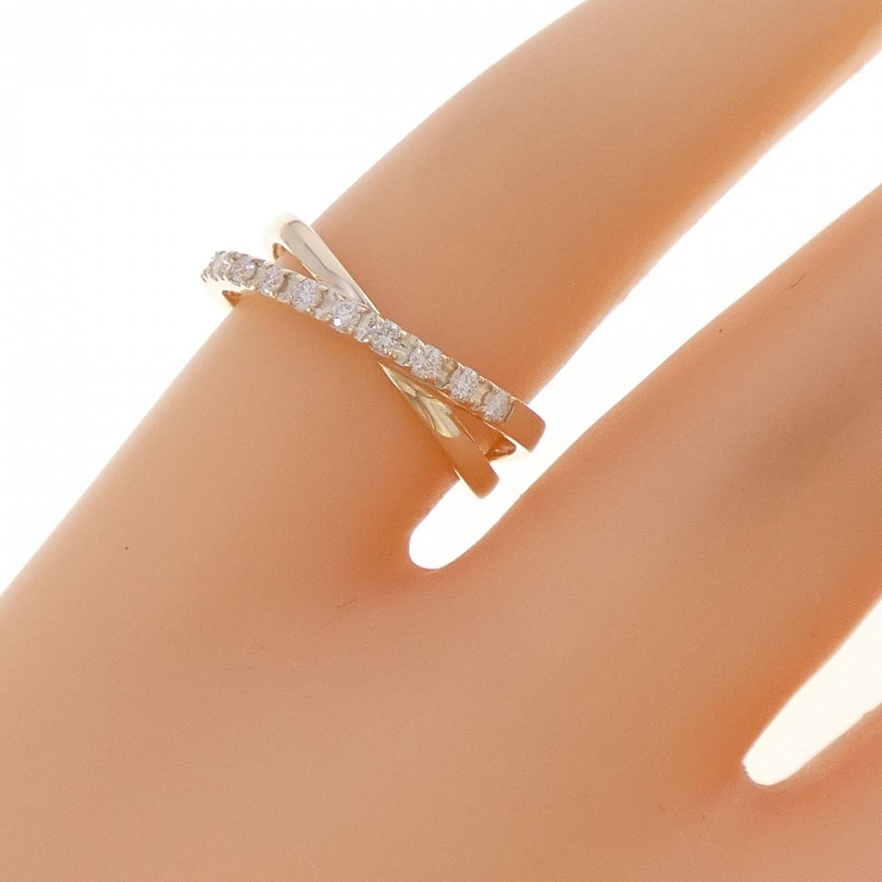 【リメイク】K10YG ダイヤモンド ピンキーリング 0.10CT